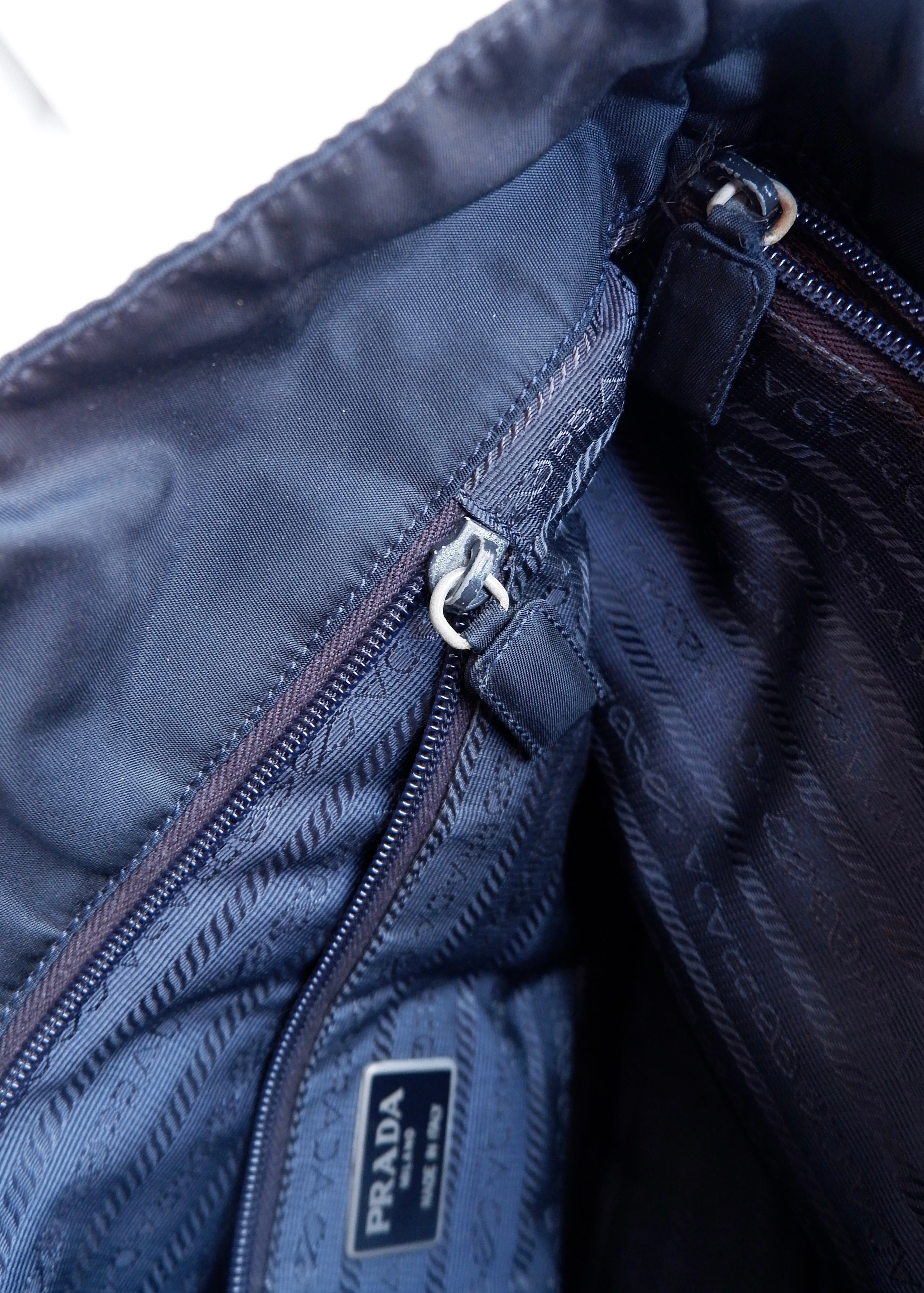 Authentic Preowned Prada Navy Nylon Long Strap Tote Bag
