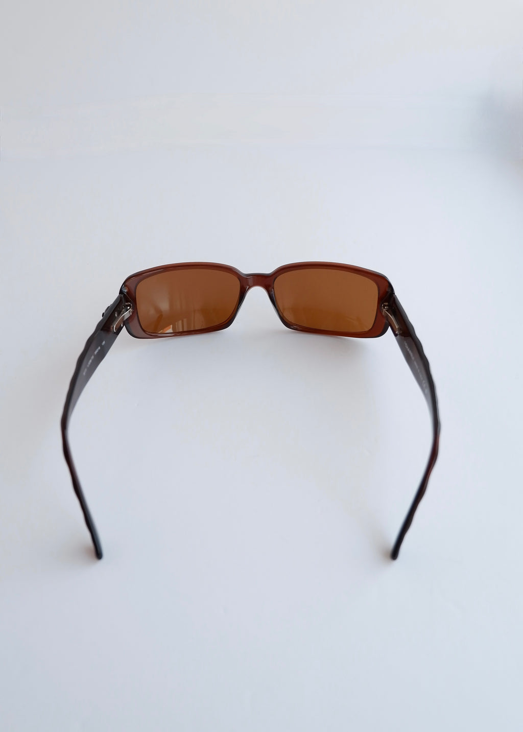 Authentic Preowned Chanel Brown Camellia Square Frame Sunglasses