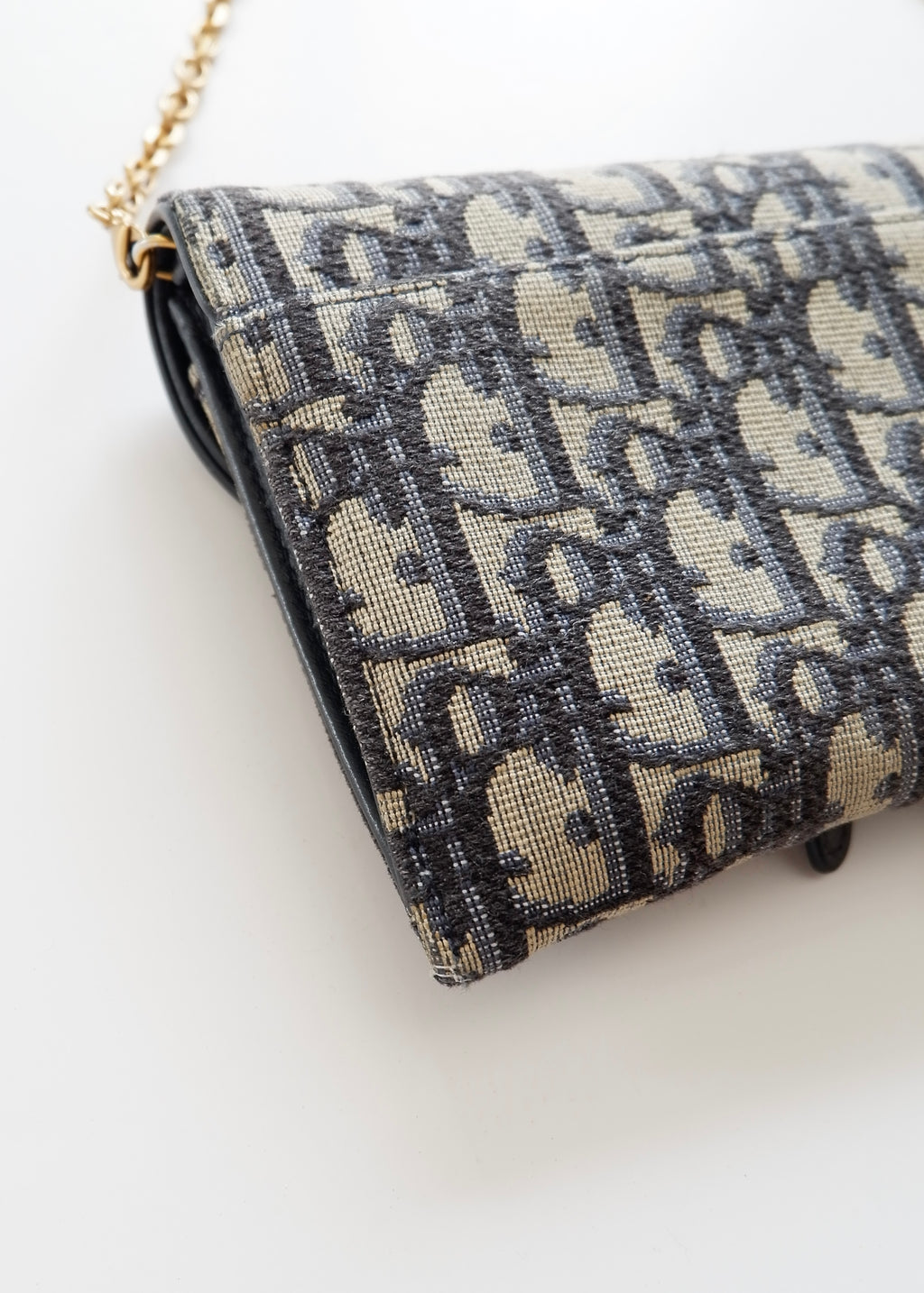 Authentic Preowned Dior Navy Oblique WOC Crossbody Bag