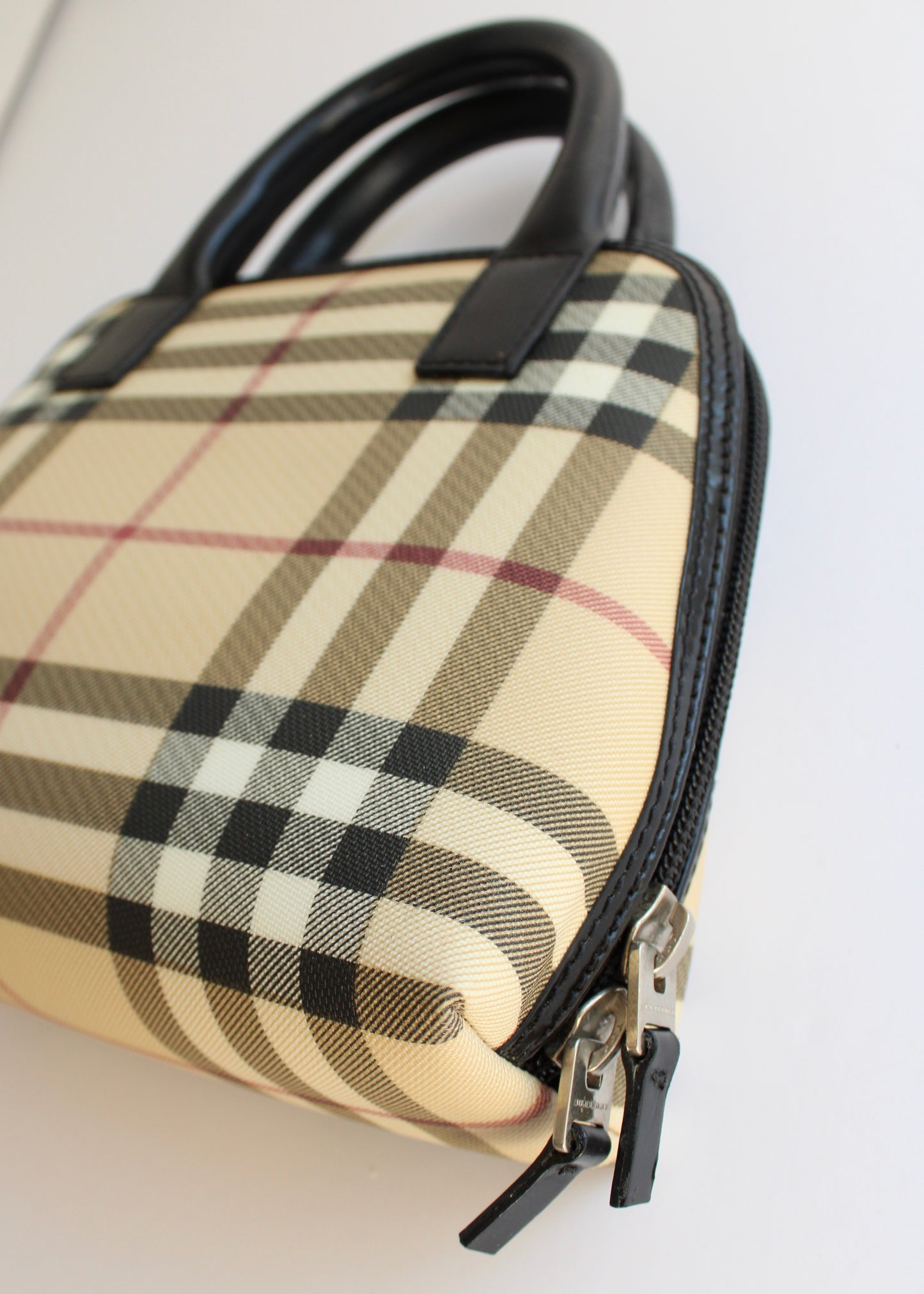 Authentic Preowned Burberry Beige Nova Check Mini Top Handle Bag