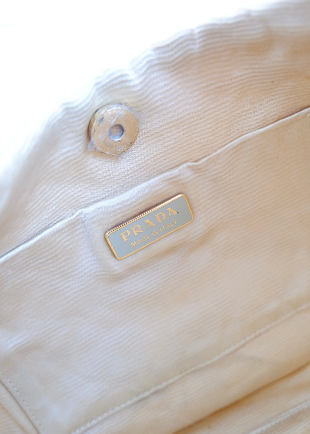 Authentic Preowned Prada Nylon Yellow Shoulder Bag