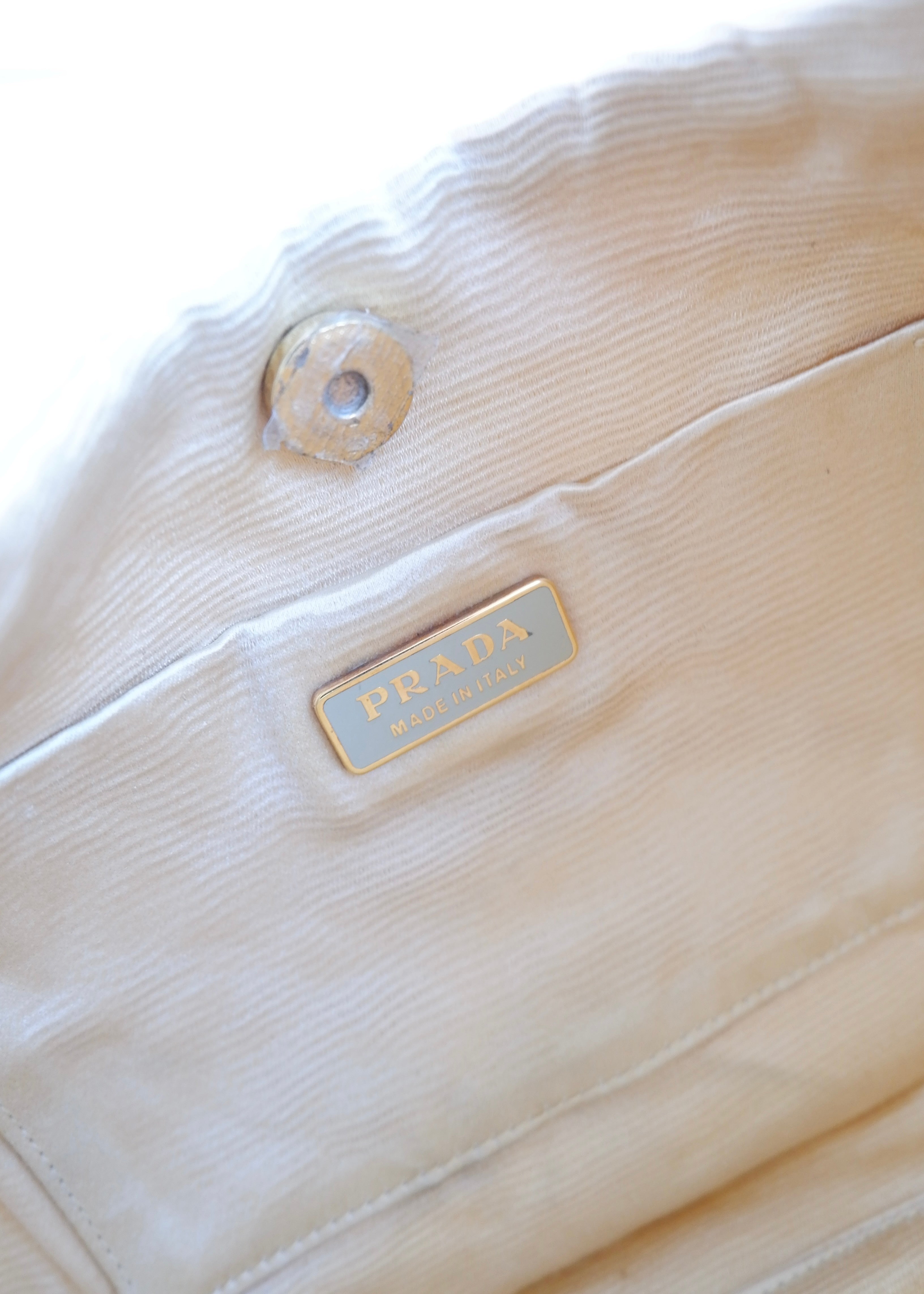Authentic Preowned Prada Nylon Yellow Shoulder Bag