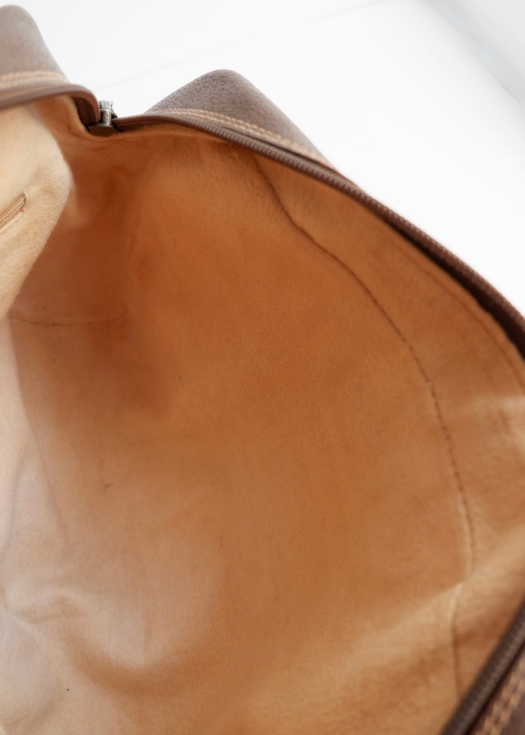 Authentic Preowned Vintage Gucci Brown GG Coated Canvas Crossbody Bag