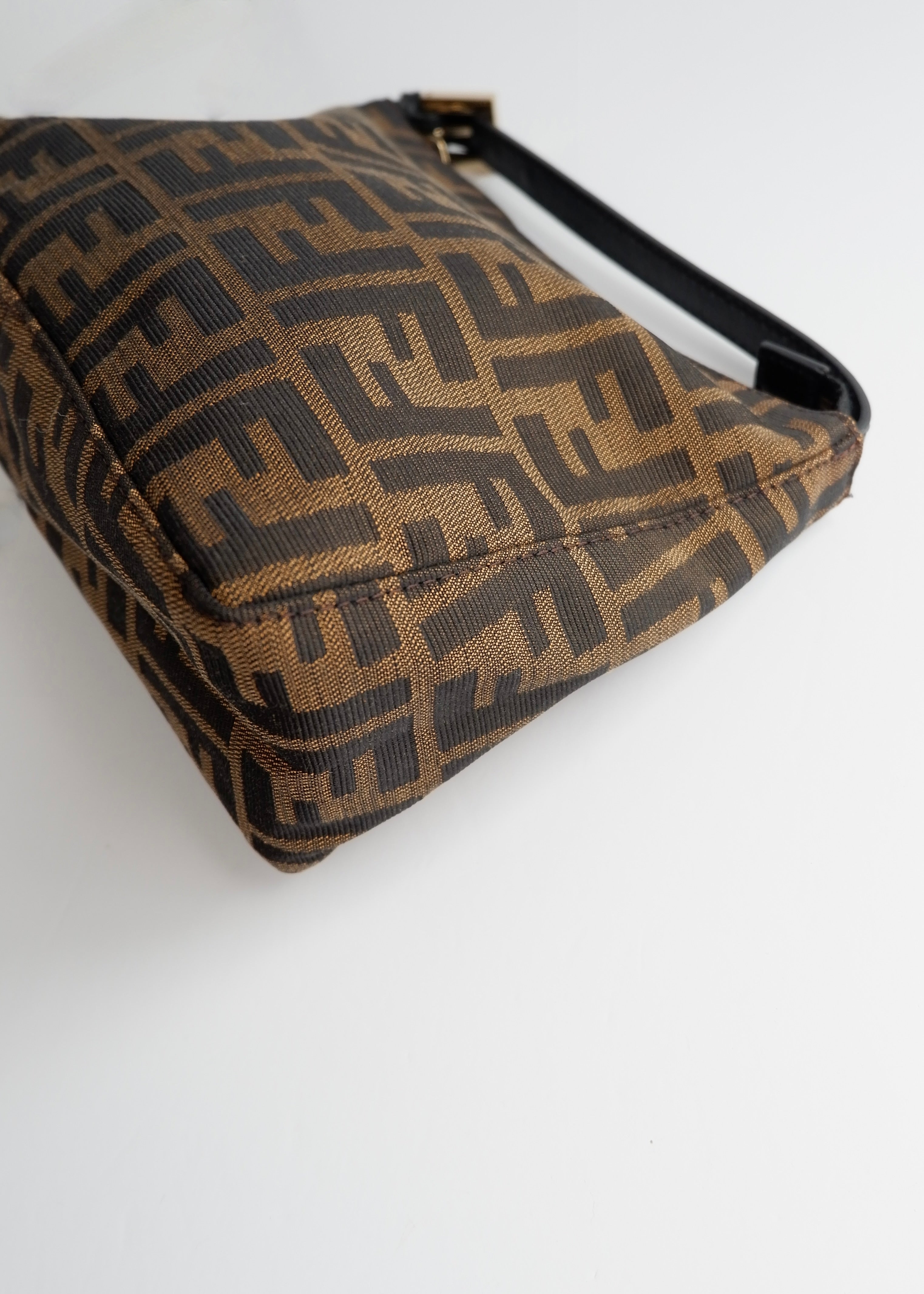 Preowned Fendi Zucca Print Micro Handbag