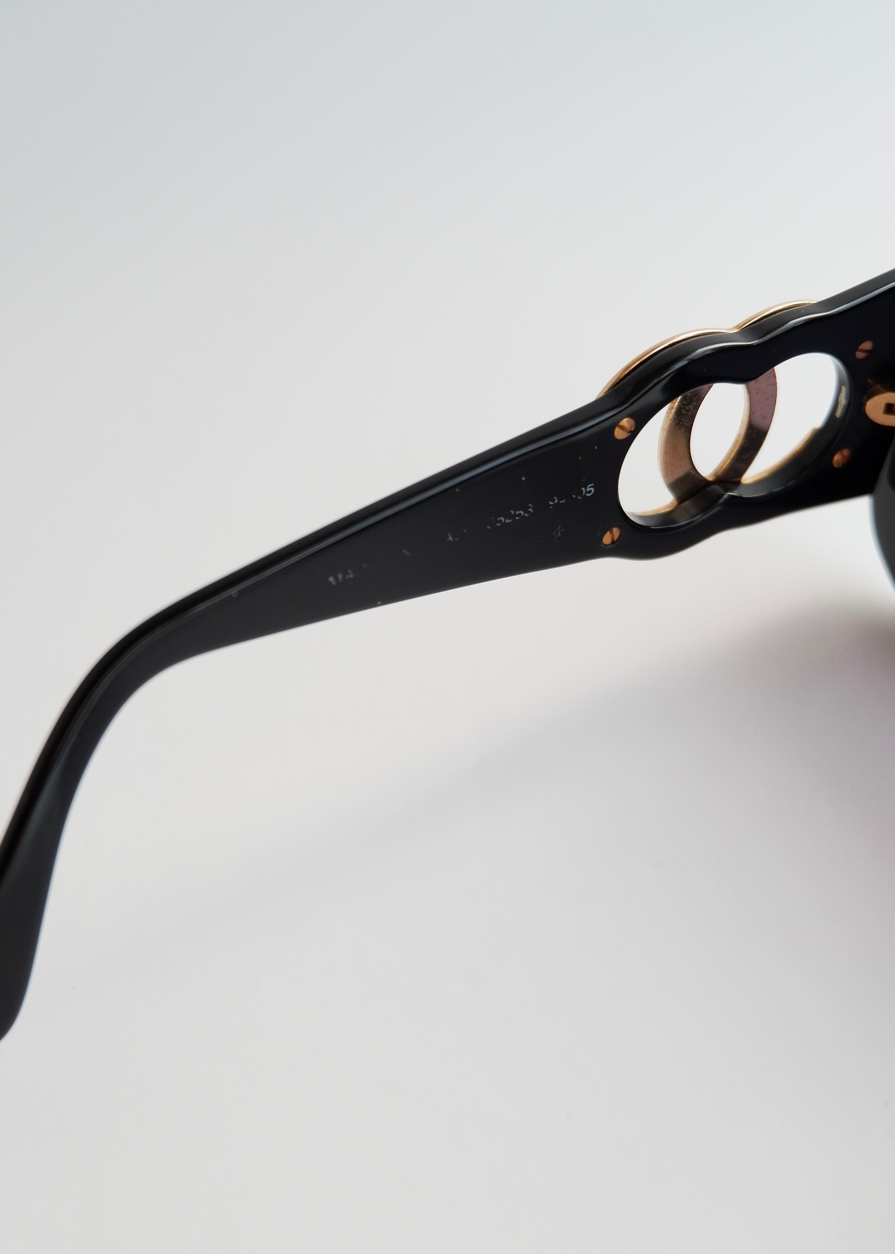 Preowned Chanel Black Acetate Oversized Square Frame Sunglasses