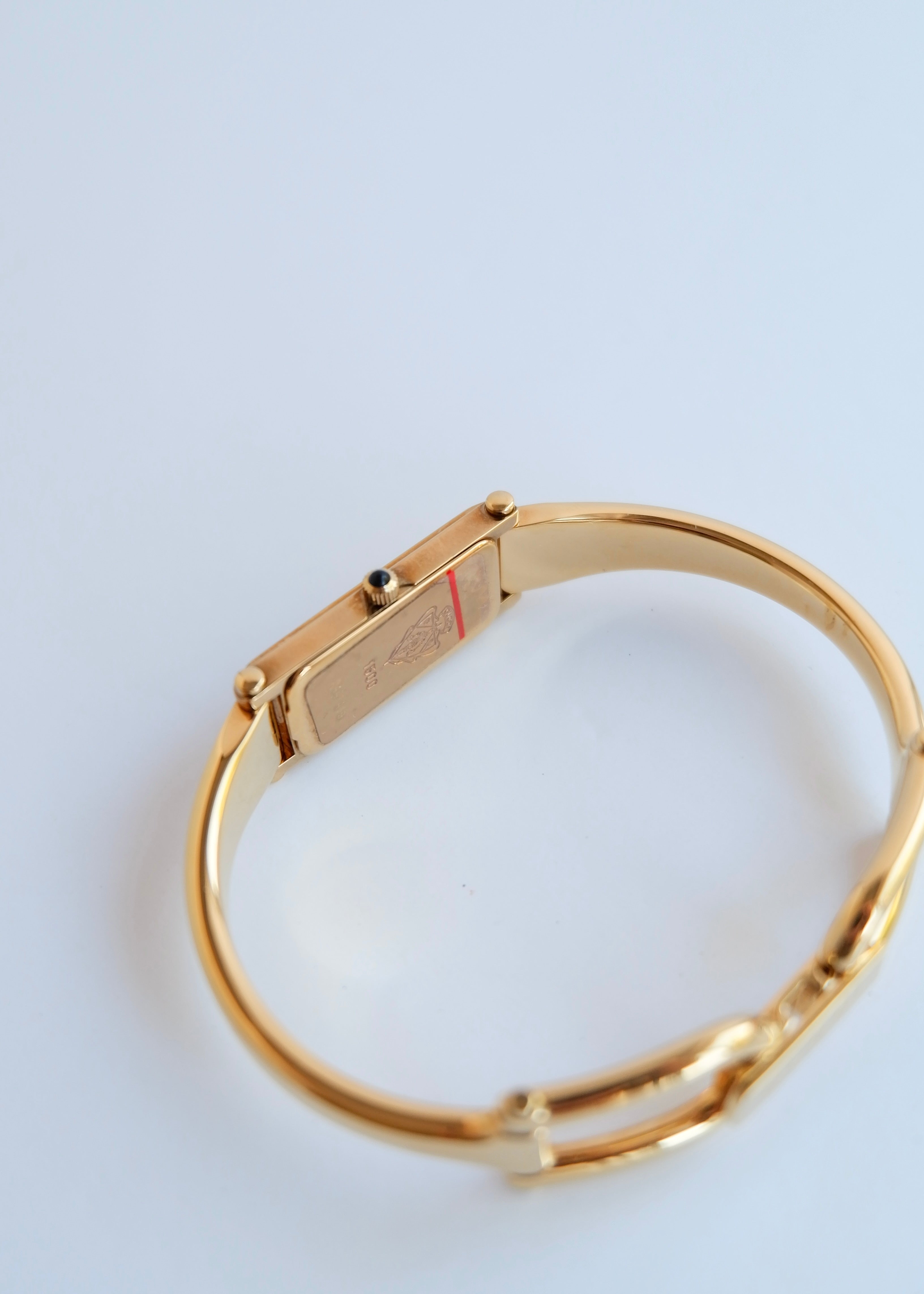 Authentic Preowned Vintage Gucci Gold Tone Horsebit Watch