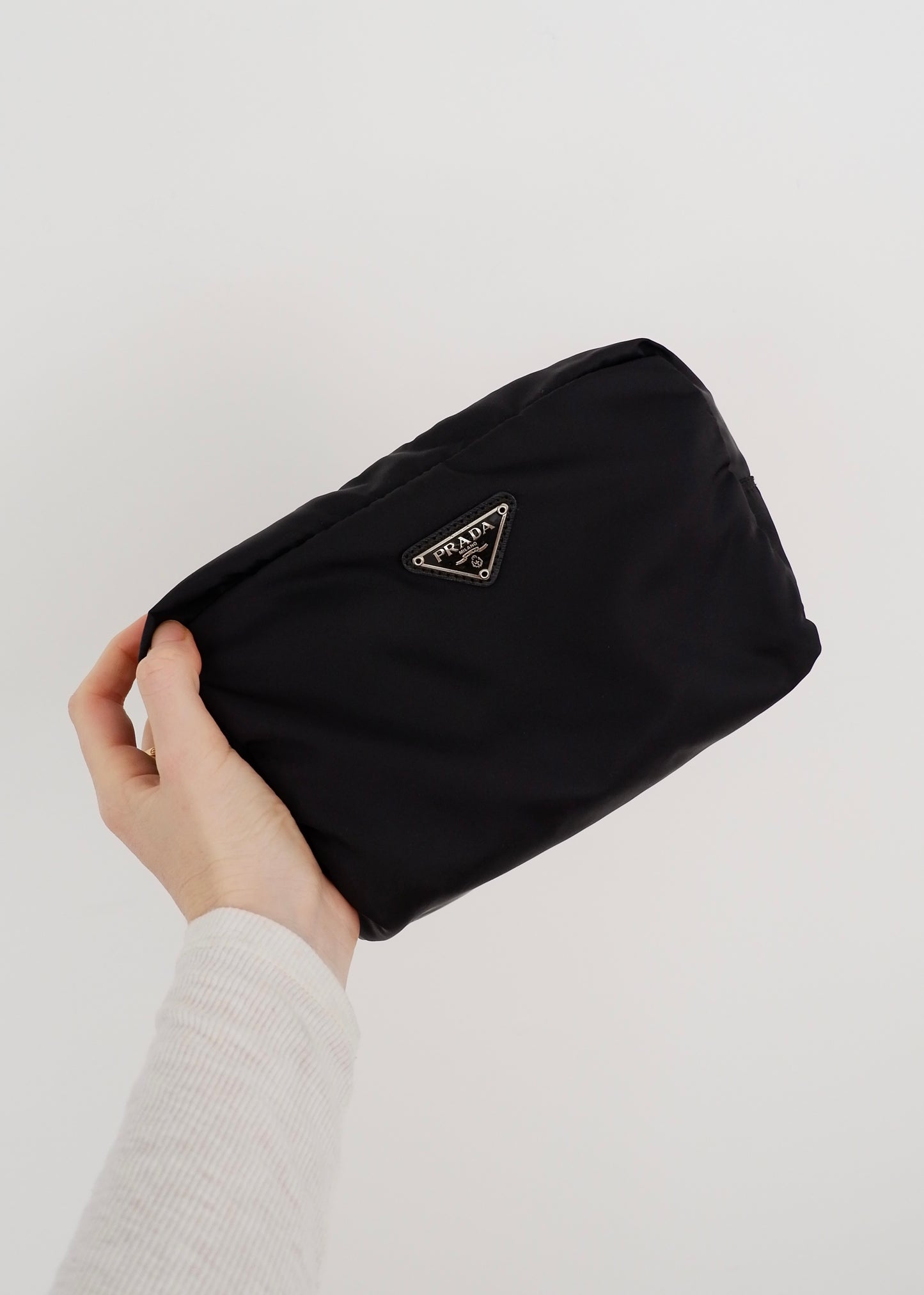 Authentic Preowned Prada Black Nylon Pouch