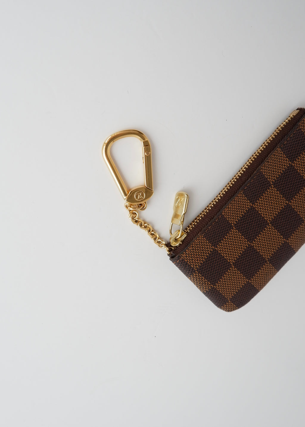 Authentic Preowned Louis Vuitton Damier Ebene Pochette Cle