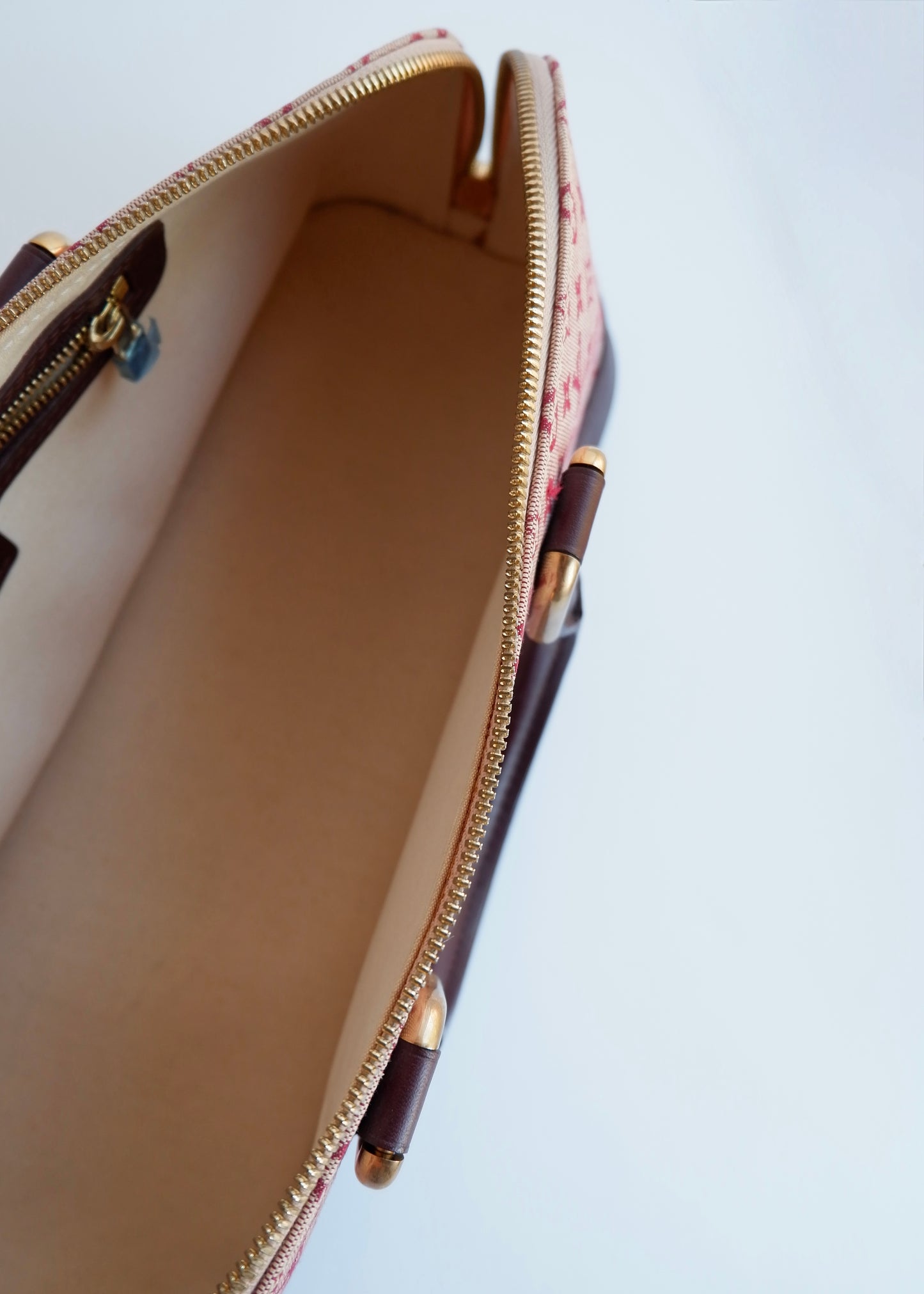 Authentic Preowned Louis Vuitton Burgundy Mini Lin Long Alma