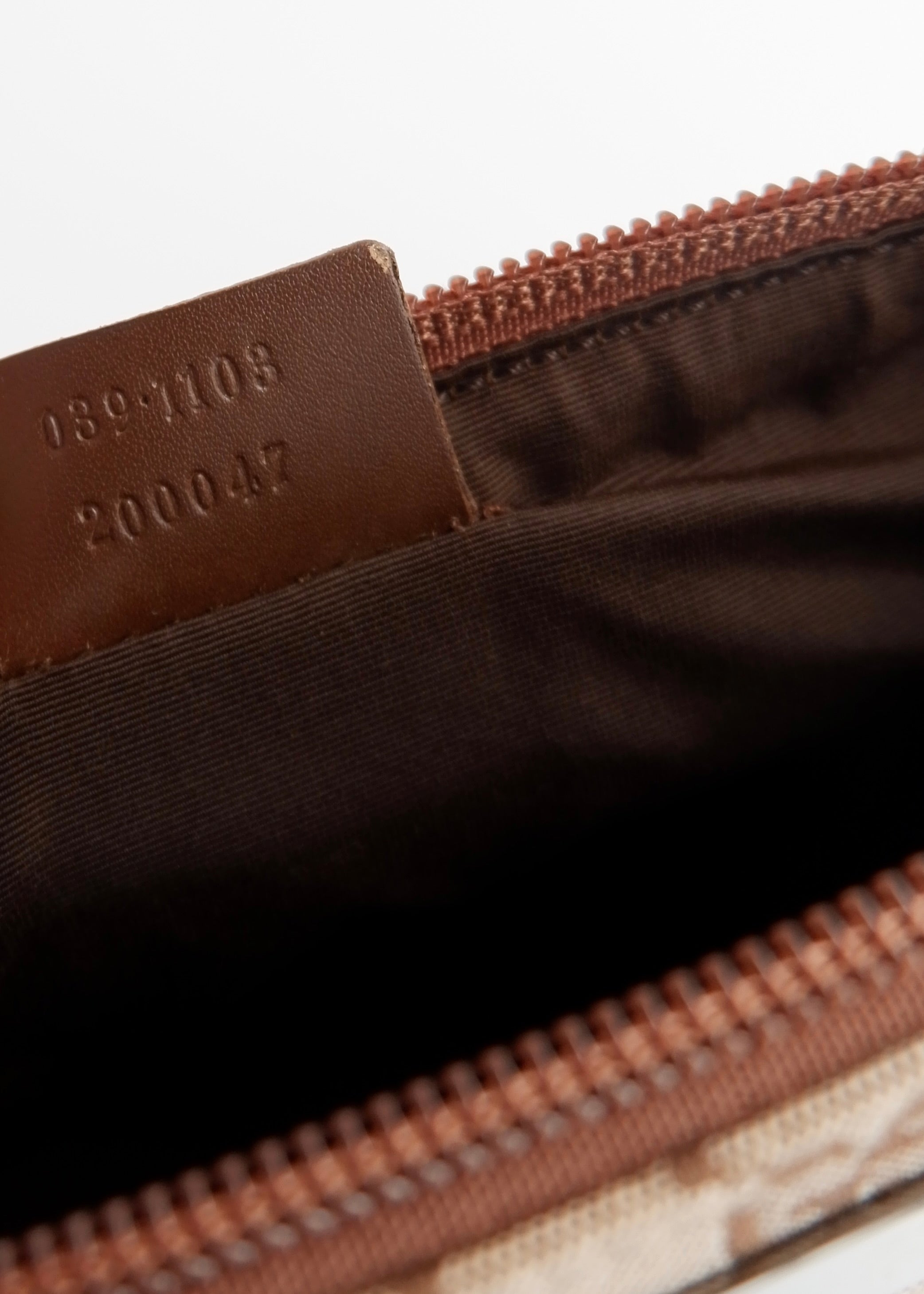 Authentic Preowned Gucci Brown GG Canvas Boat Pochette