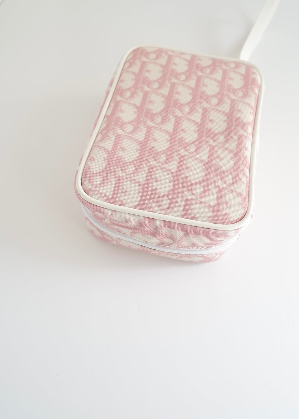 Authentic Preowned Vintage Dior Pink Trotter Wrist Pouch