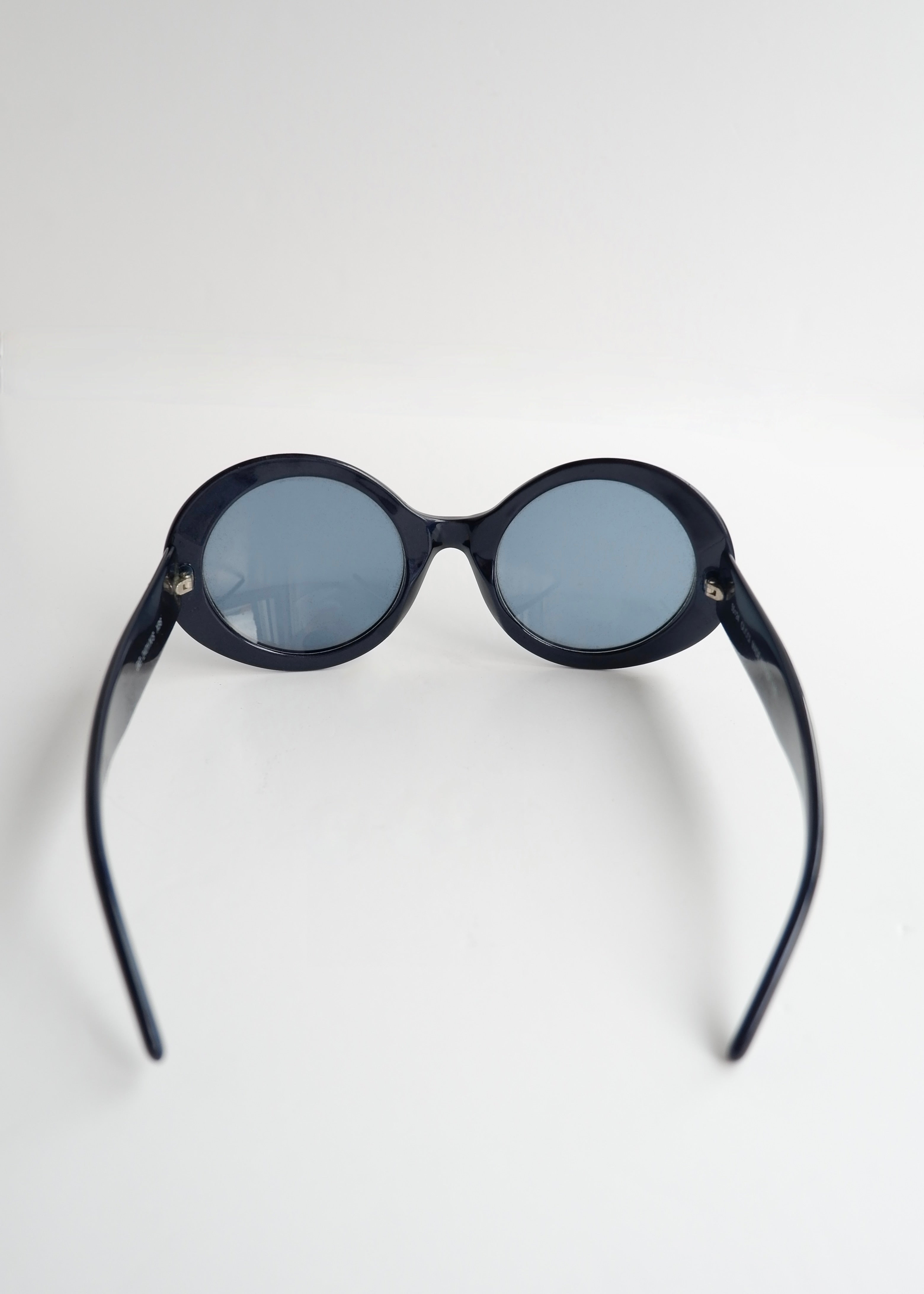 Authentic Preowned Gucci Navy Blue Round Frame Sunglasses