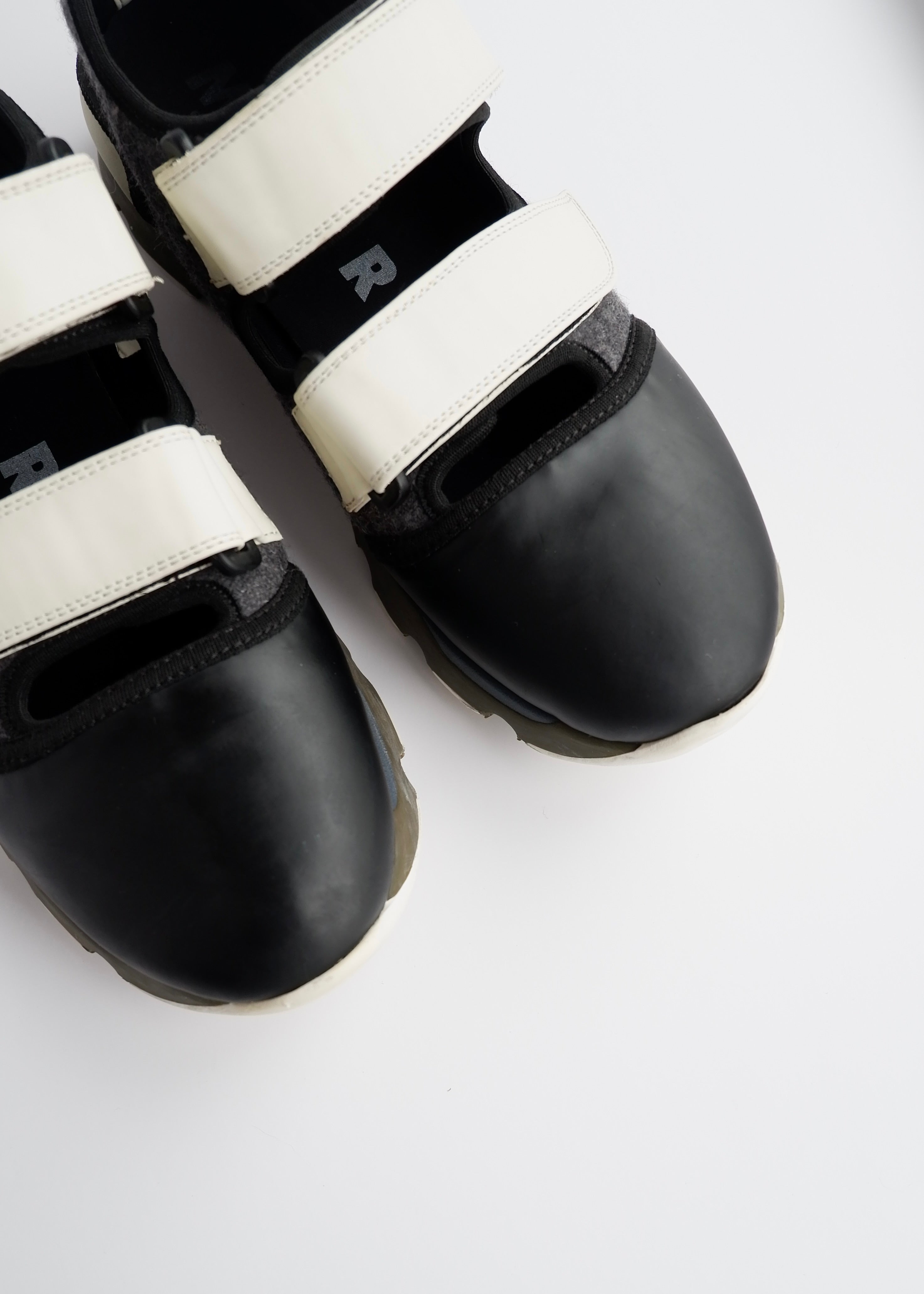 Authentic Preowned Marni Black/Green Techno Fabric Velcro Sneakers - 40
