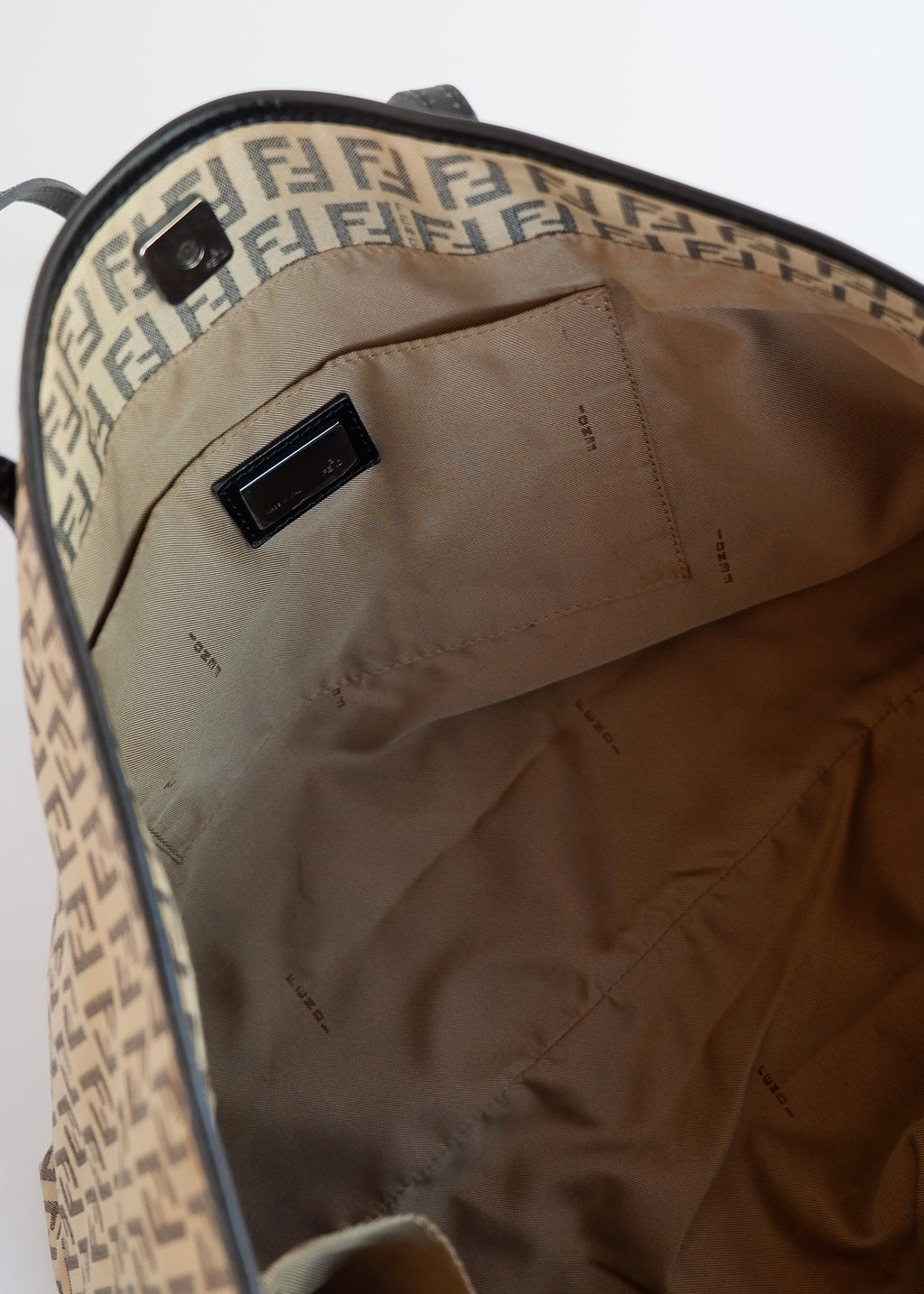 Authentic Preowned Fendi Black Zucchino Tote Bag