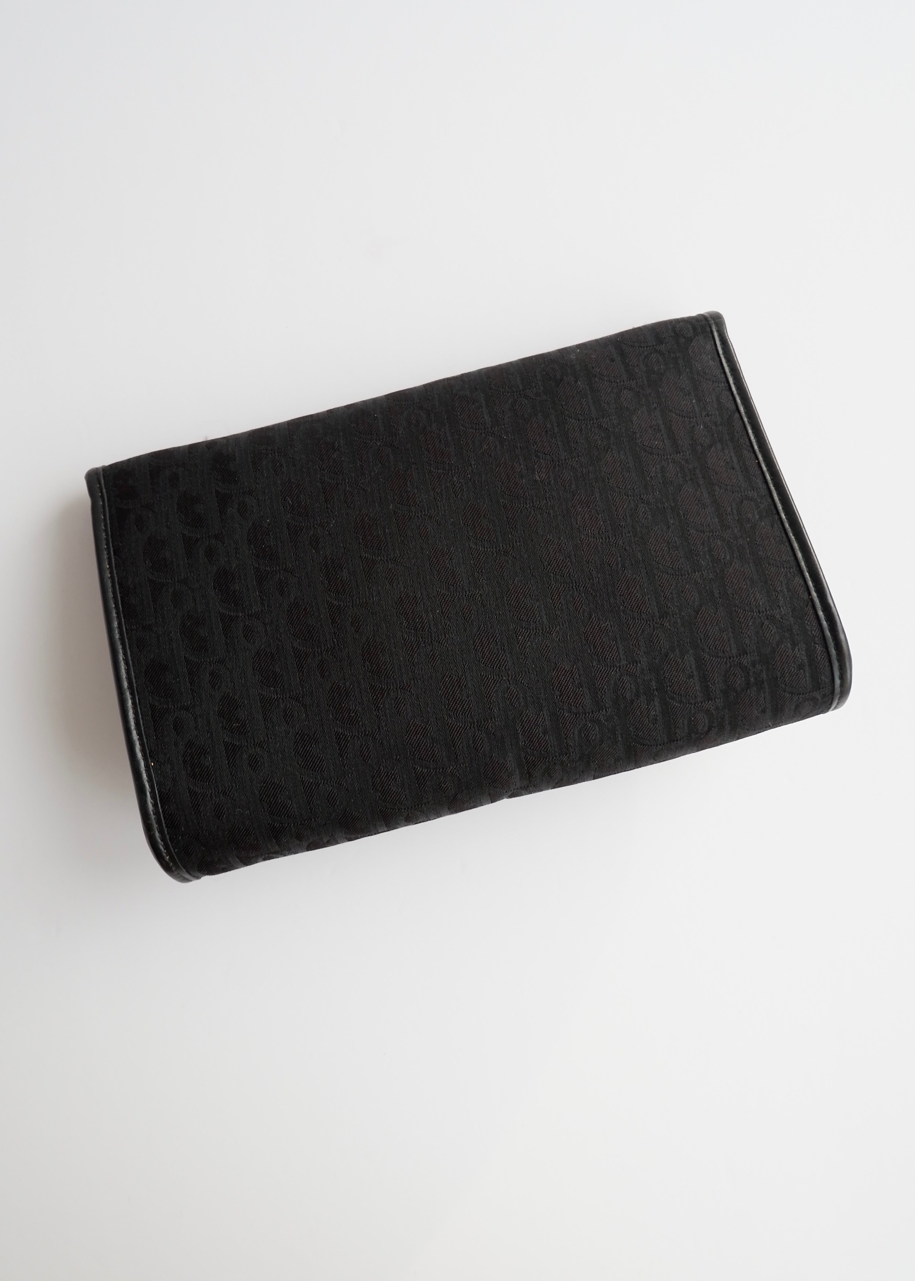 Sac bandoulière vintage Dior Trotter noir chaîne d'occasion Authenti