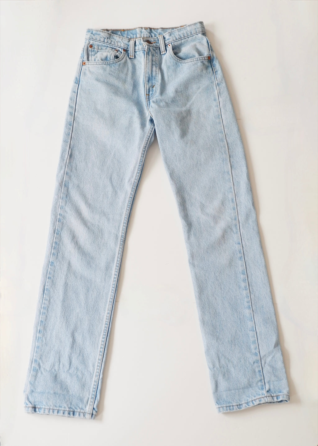 Levis Vintage 505 Light Wash Straight Leg Jeans - 26