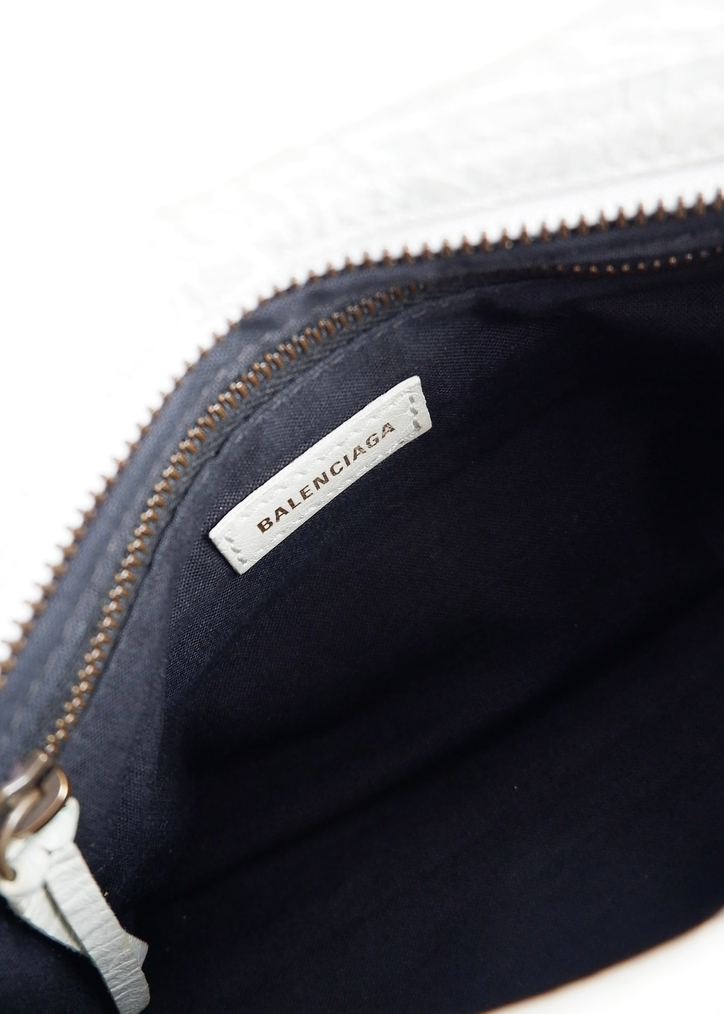 Sac Balenciaga City petite taille en cuir graffiti blanc/rose authentique d'occasion