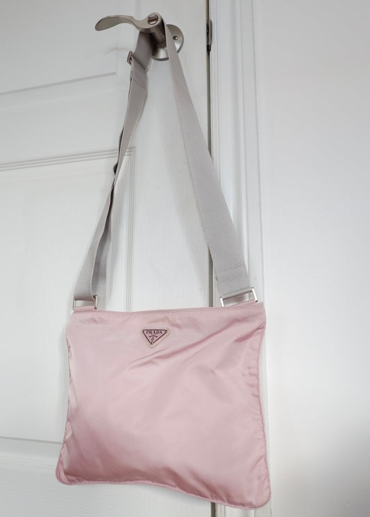 Authentic Preowned Prada Pink Nylon Crossbody Bag