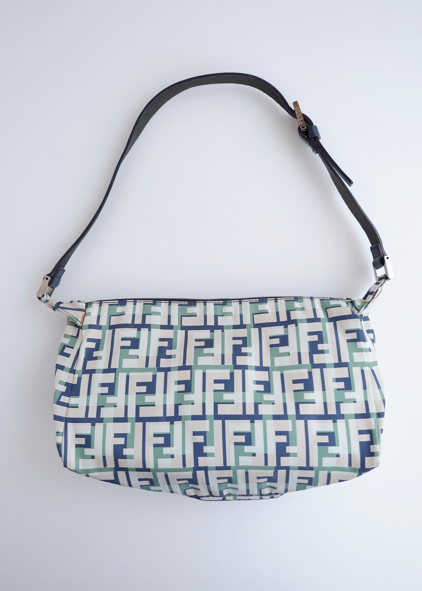 Authentic Preowned Fendi Multi Color Zucca Canvas Shoulder Bag