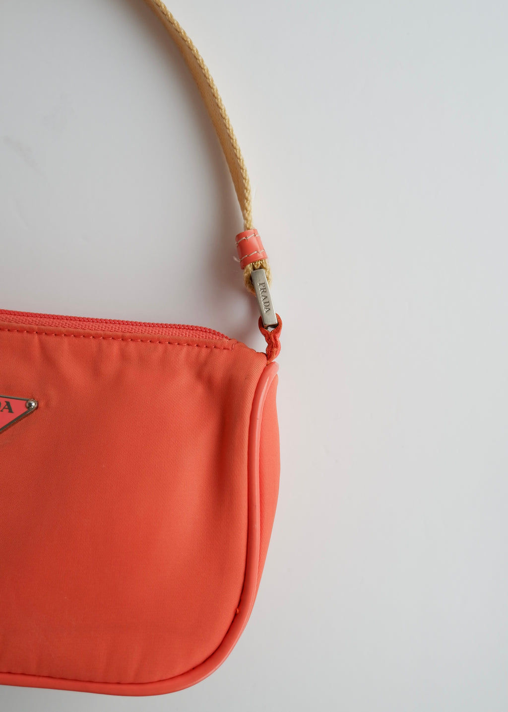 Authentic Preowned Prada Salmon Pink Nylon Shoulder Bag