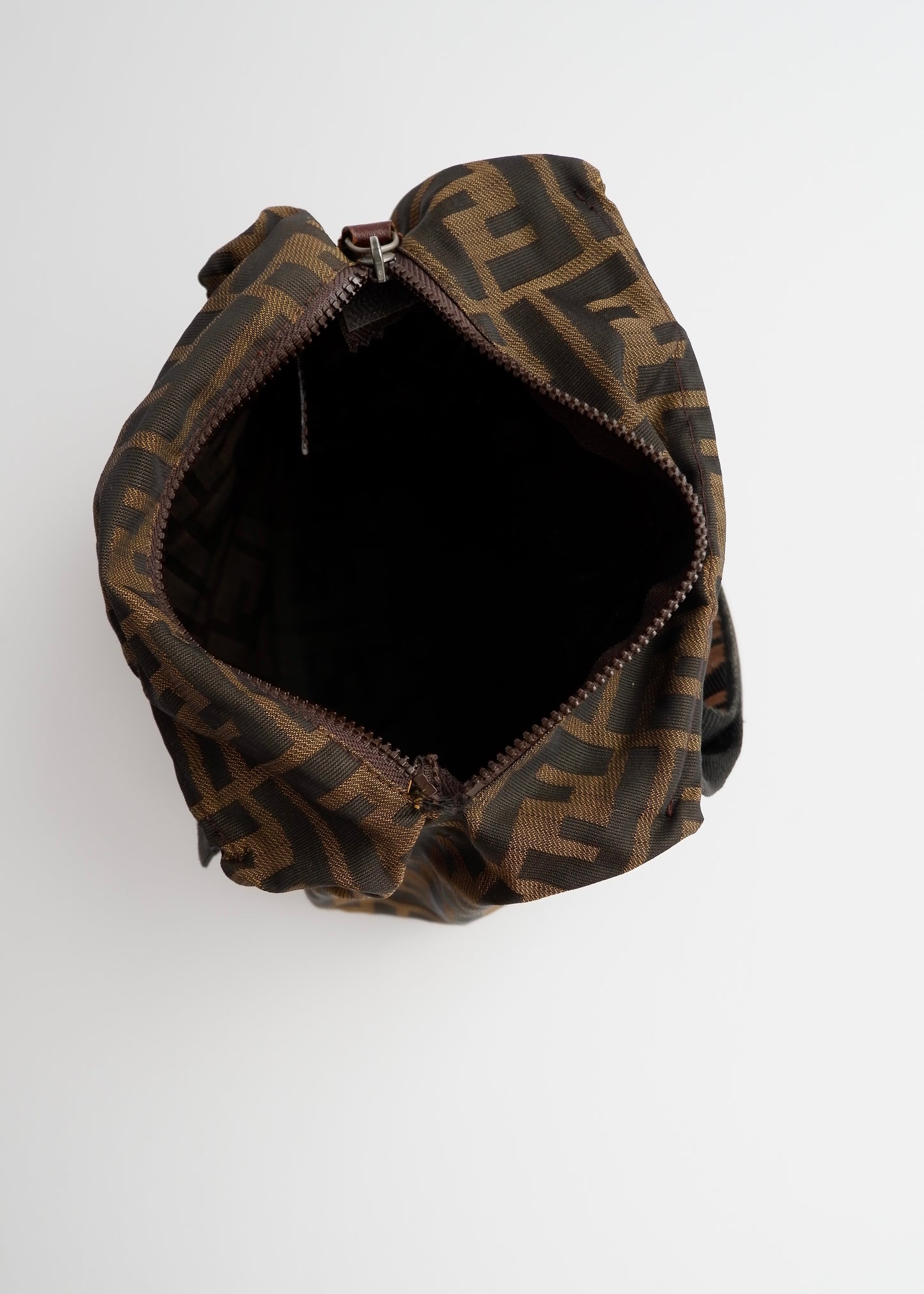 Authentic Preowned Vintage Fendi Brown Zucca Micro Handbag