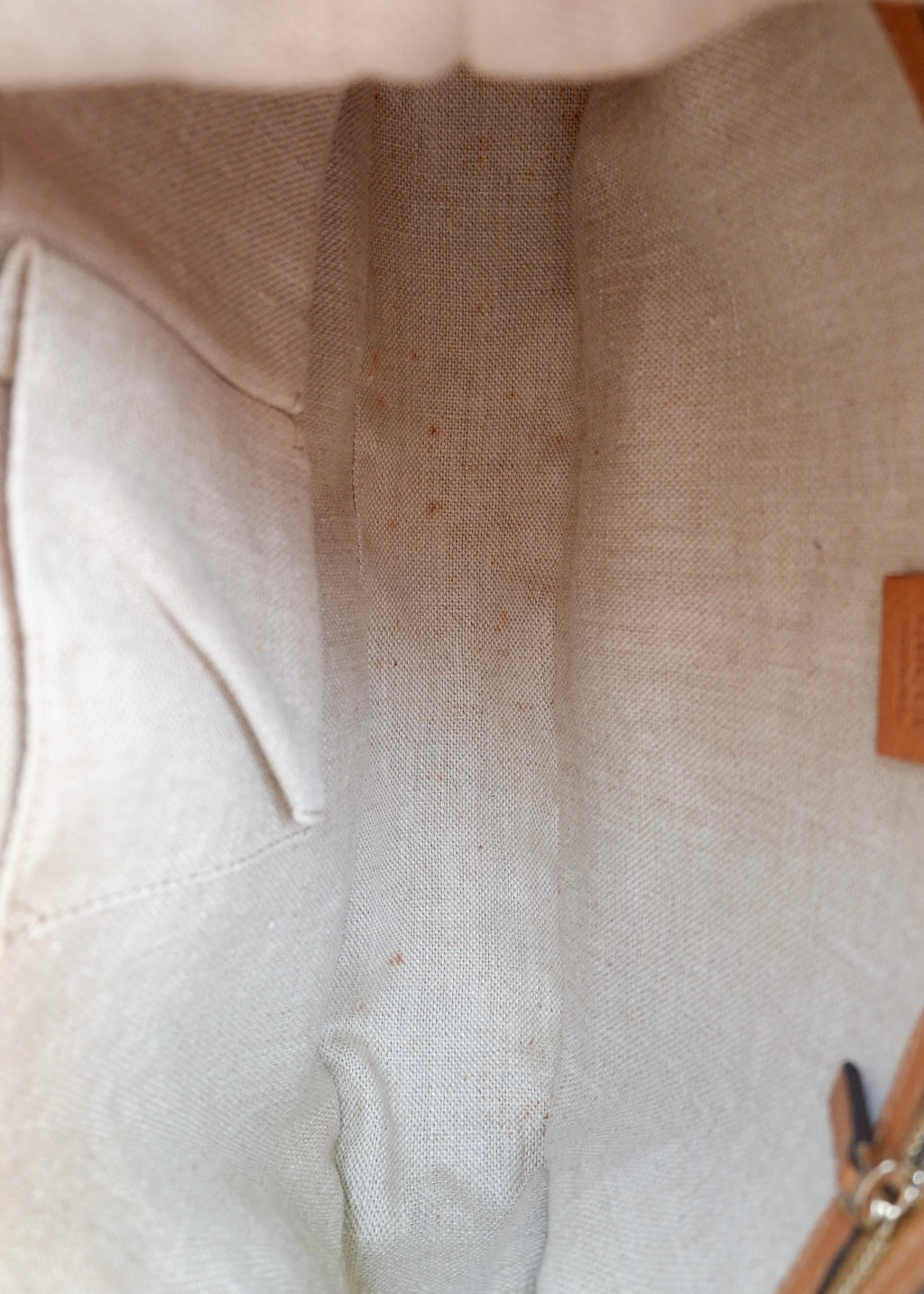 Preowned Gucci Brown GG Canvas Leather Tassel Shoulder Bag