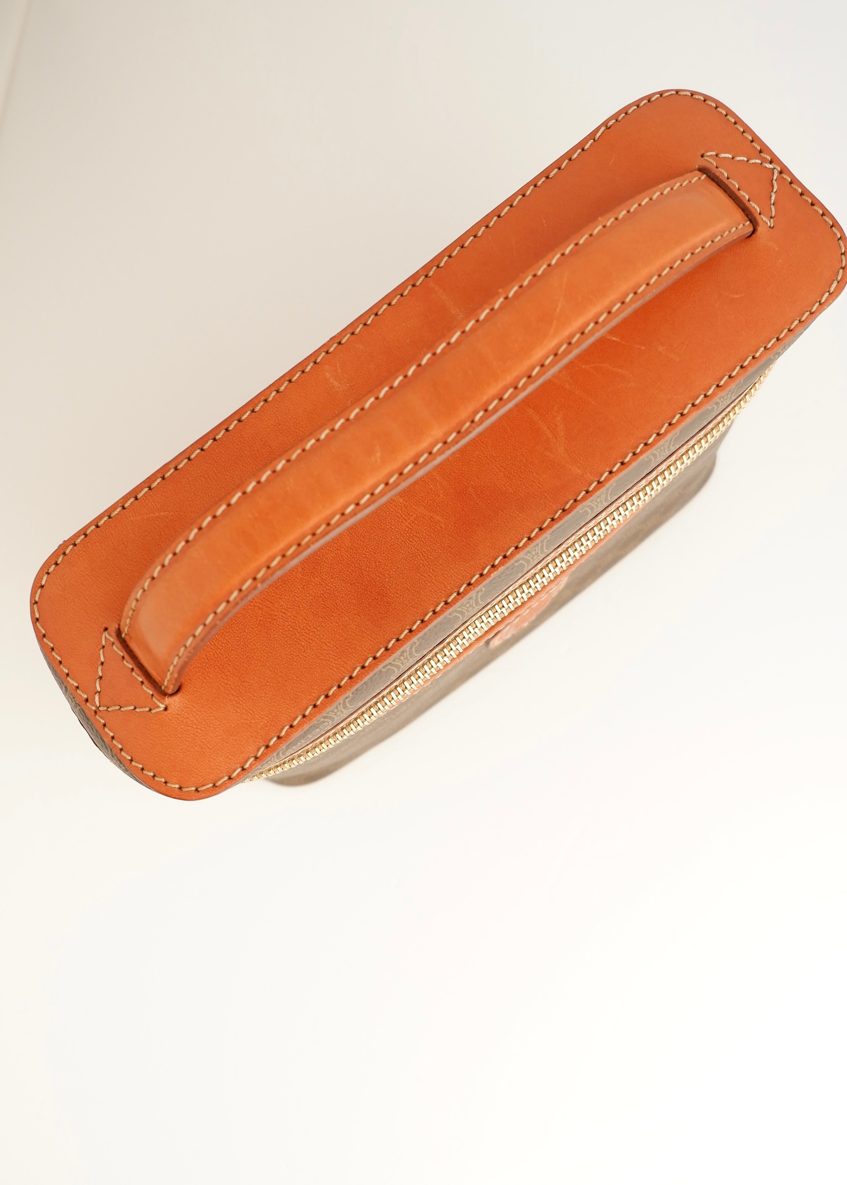 Authentic Preowned Vintage Celine Macadam Top Handle Clutch