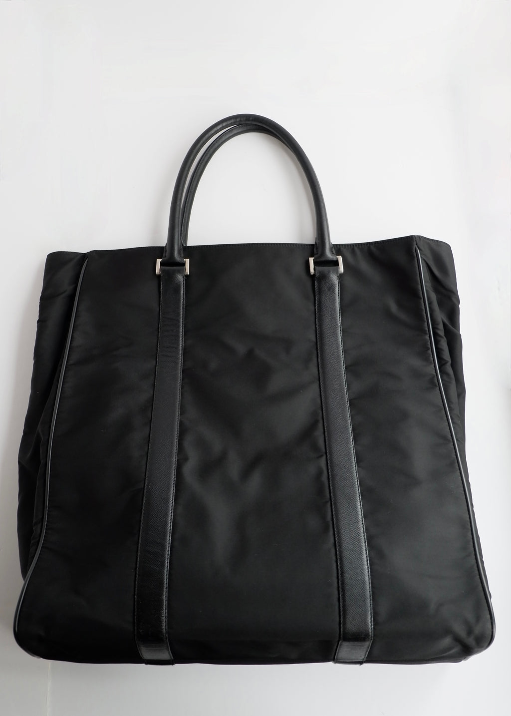 Preowned Prada Black Nylon Tote Bag