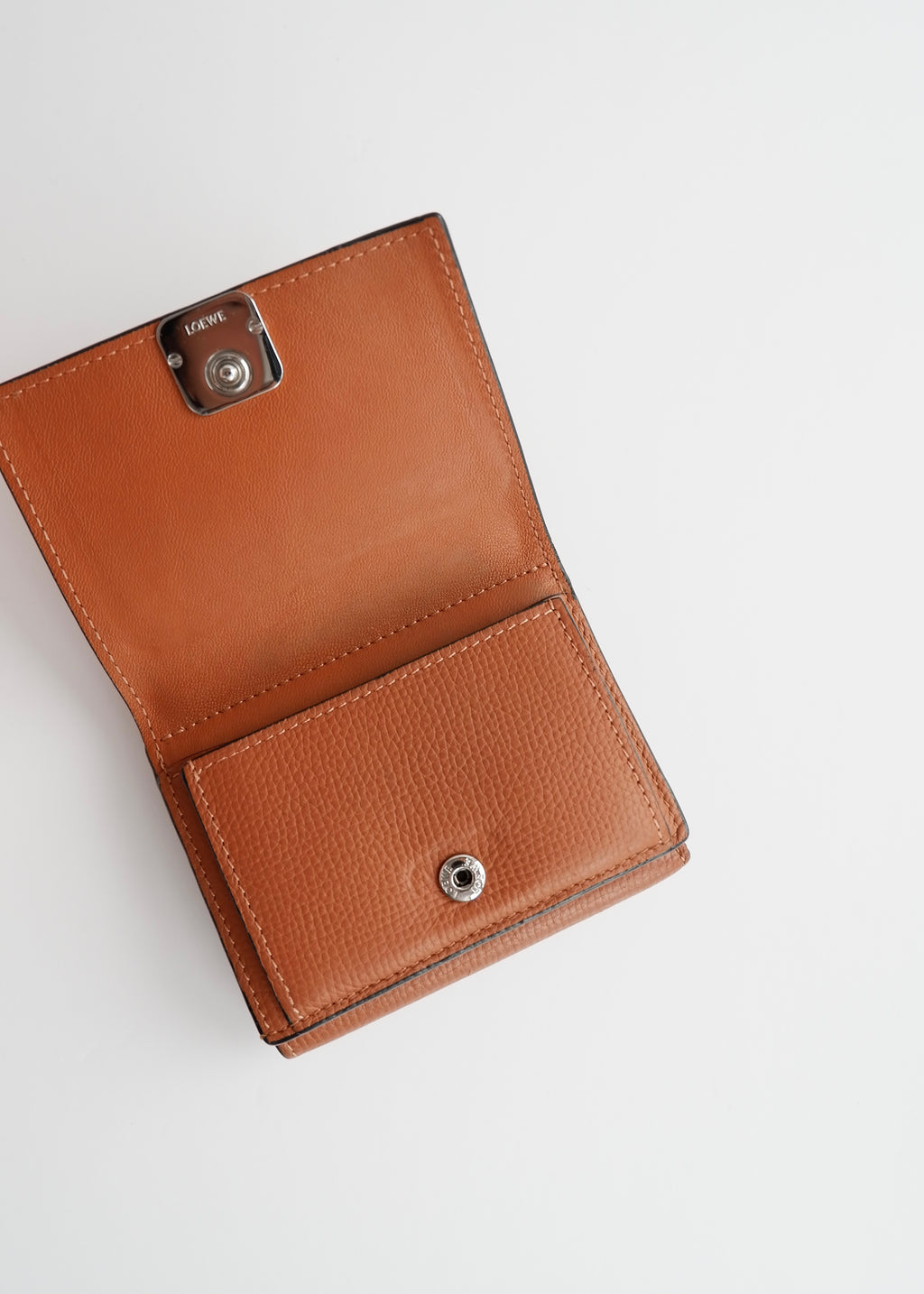 Authentic Preowned Loewe Brown Leather Bi-Fold Wallet