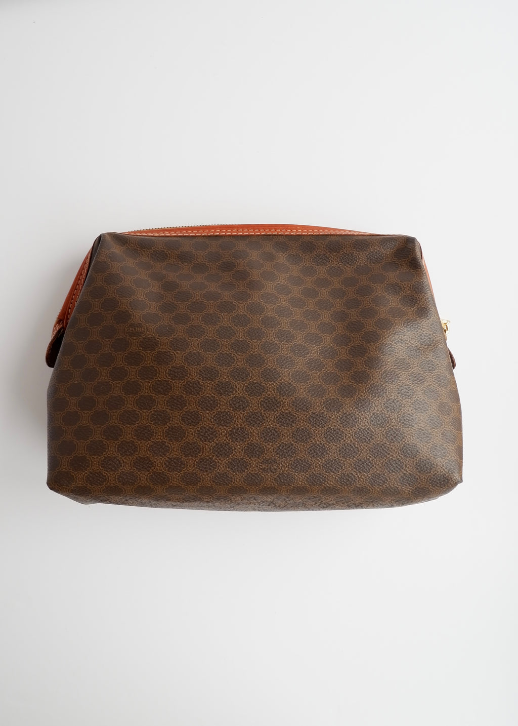 Pochette vintage Celine Macadam marron d'occasion authentique