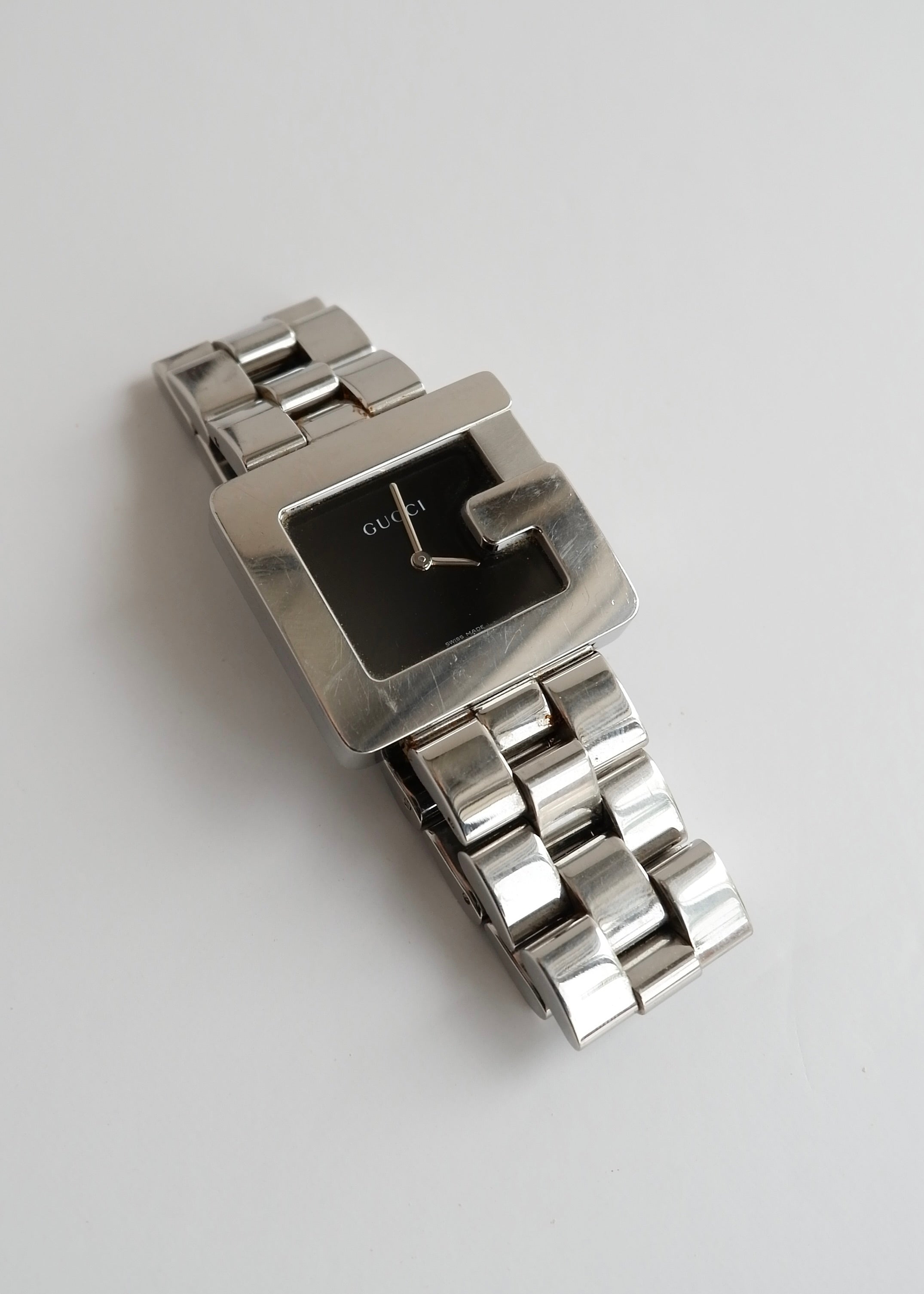 Authentic Preowned Gucci Silver Stainless Steel G Face Watch