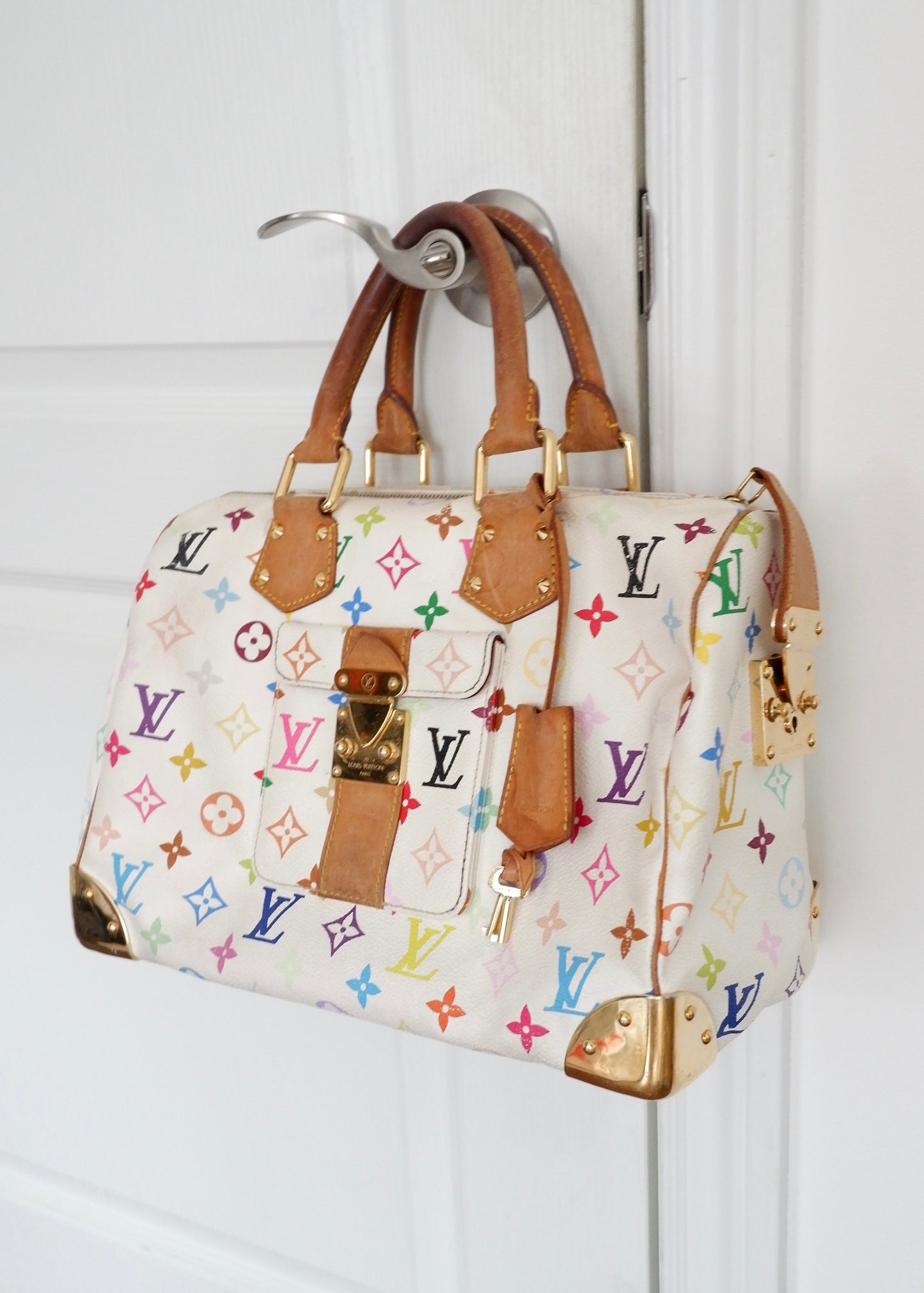 Authentic Preowned Louis Vuitton Monogram Multi-Color Speedy 30 Bag