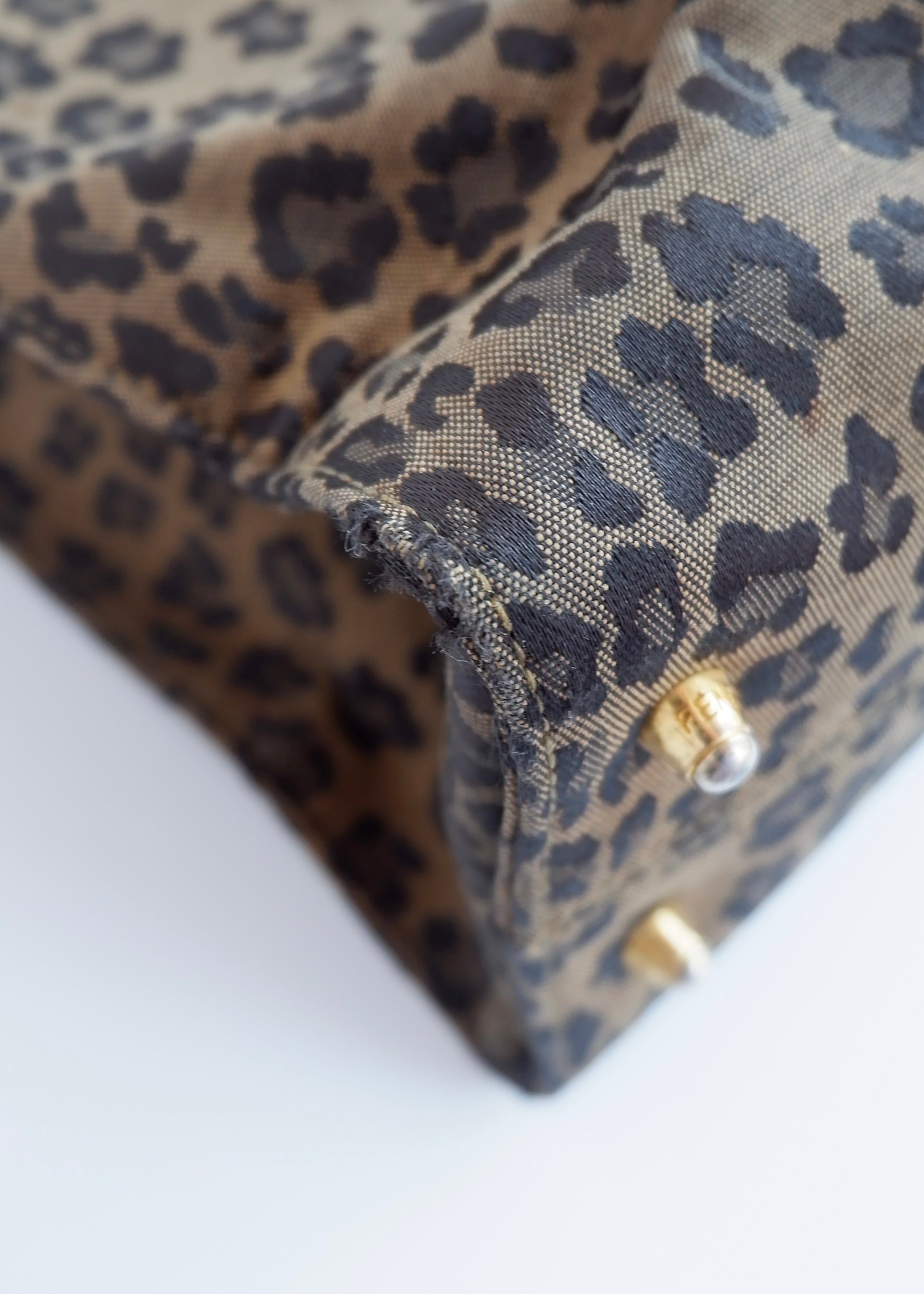 Authentic Preowned Vintage Fendi Animal Print Tote