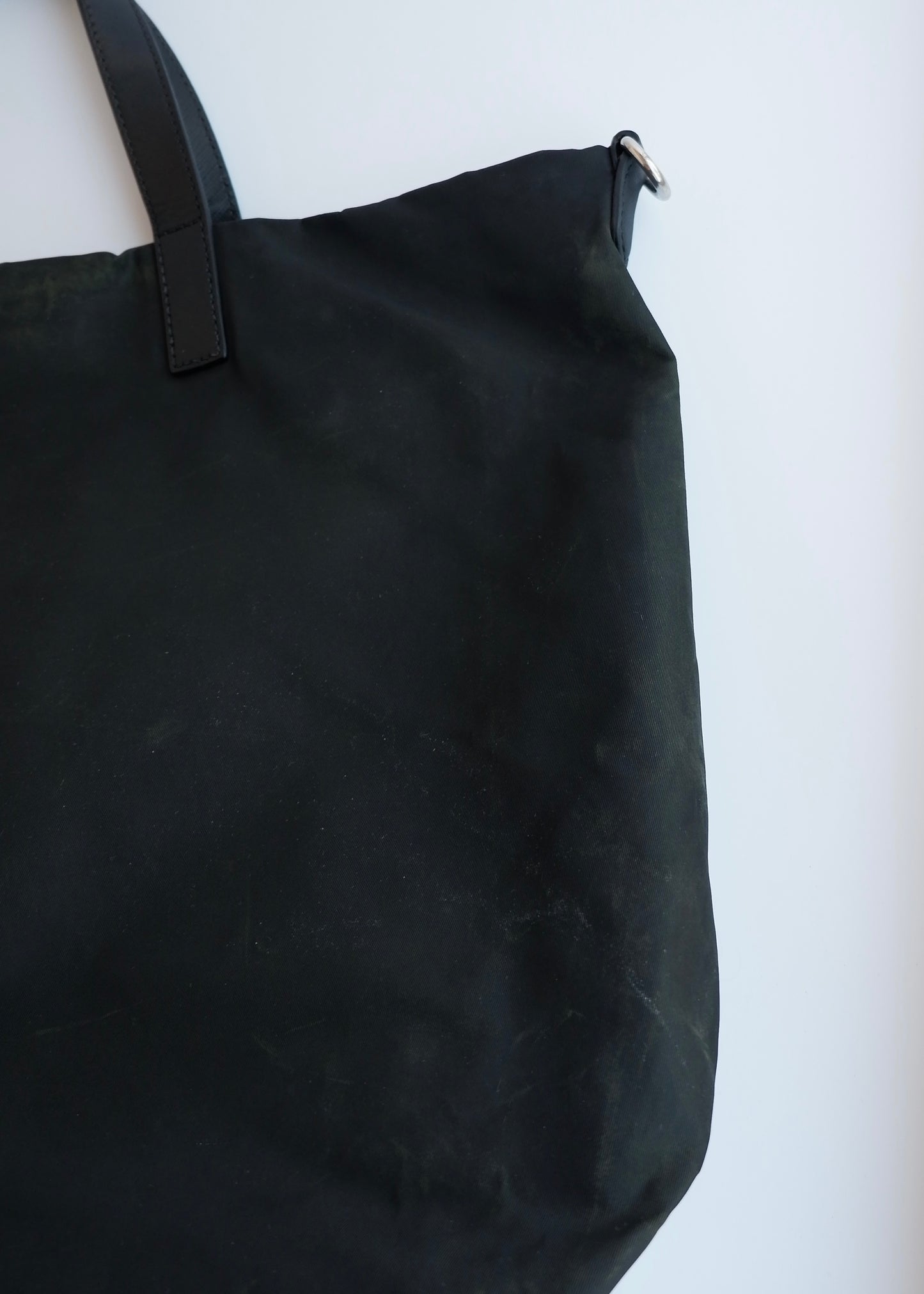 Authentic Preowned Prada Black Nylon Two Way Tote Bag