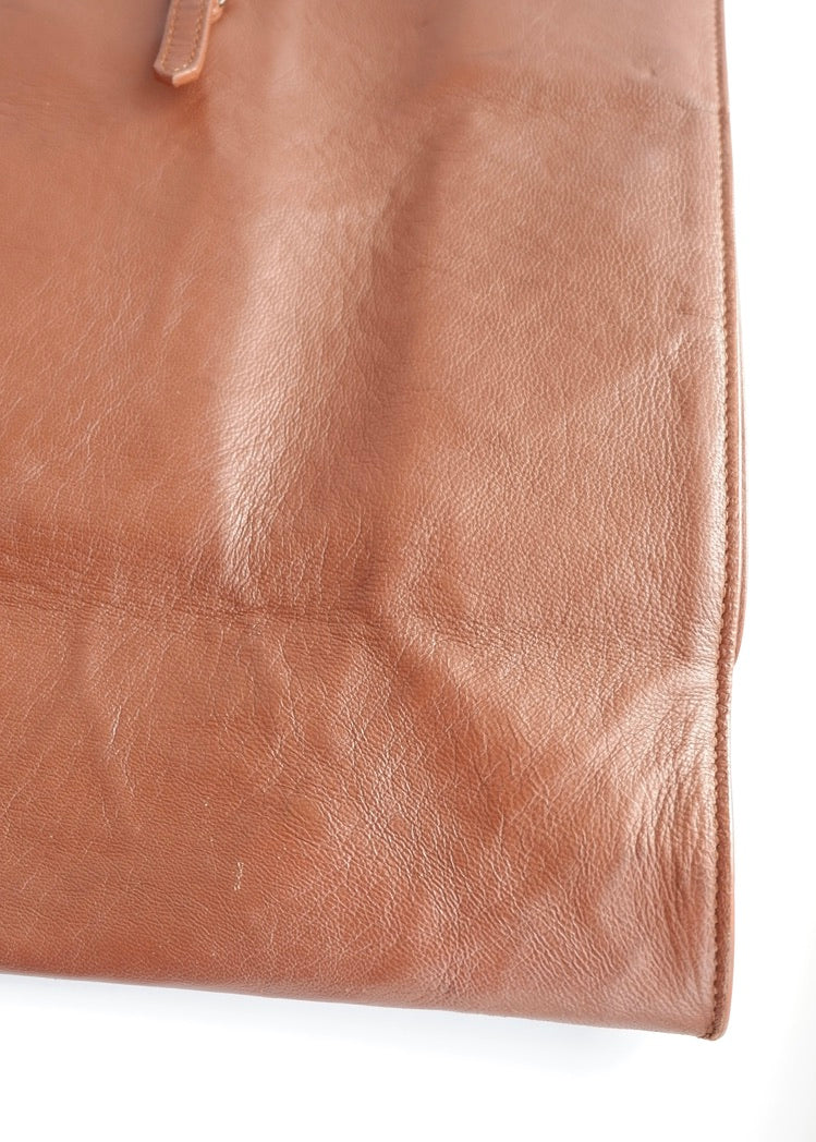 Authentic Preowned Balenciaga Brown Leather Large City Tote Bag