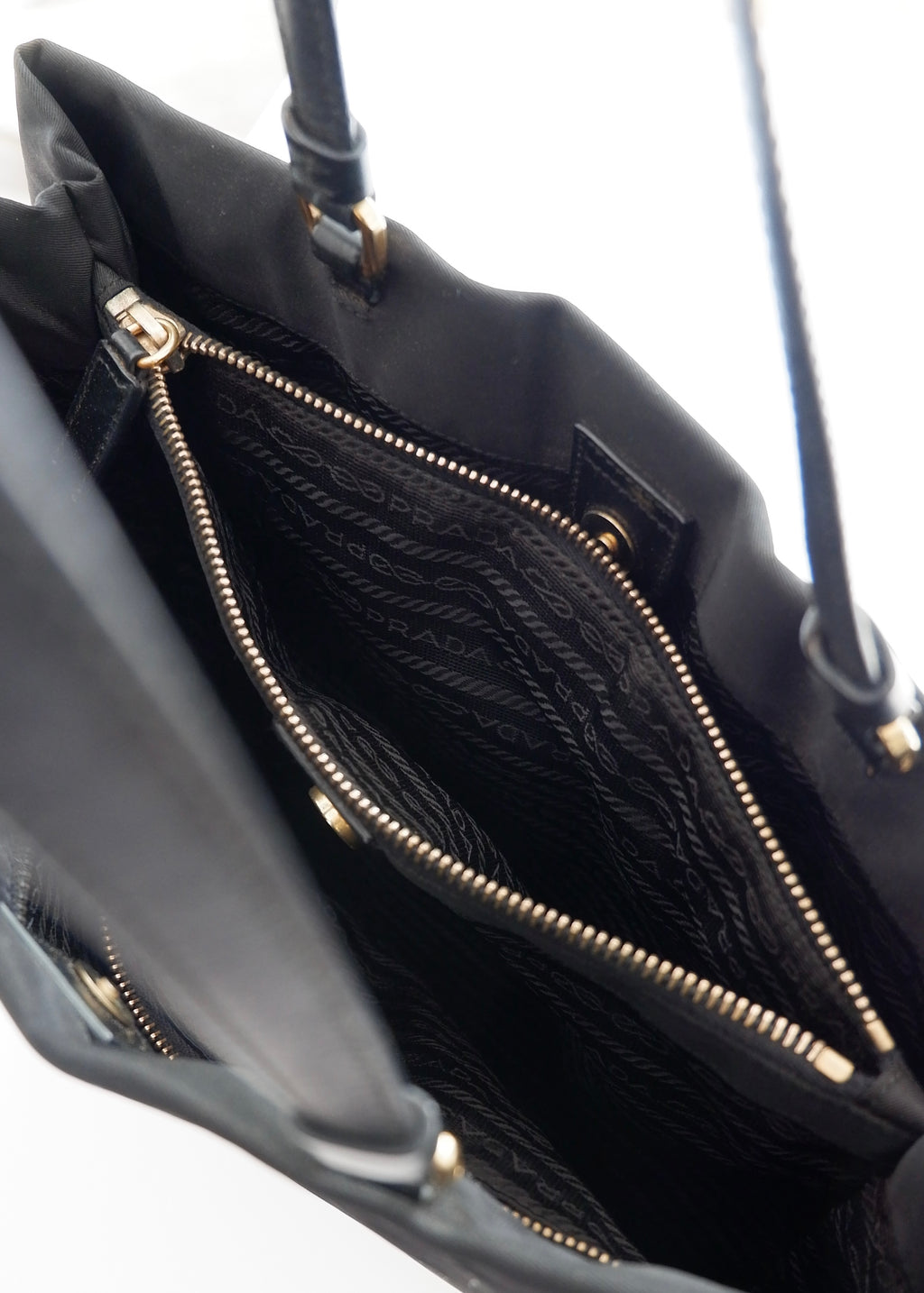 Authentic Preowned Prada Black Nylon Shoulder Tote GHW