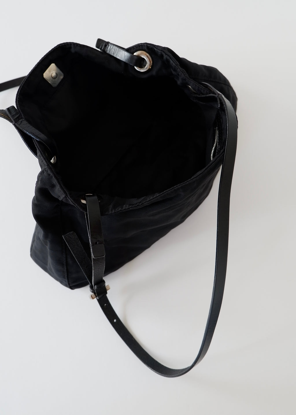 Authentic Preowned Fendi Black Zucca Canvas Shoulder Bag