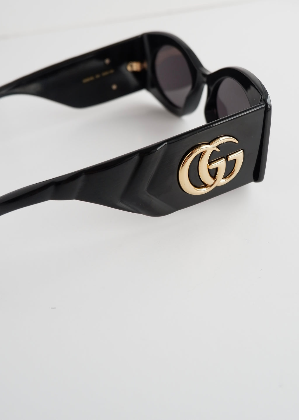 Authentic Preowned Gucci Black GG Marmont Square Frame Sunglasses