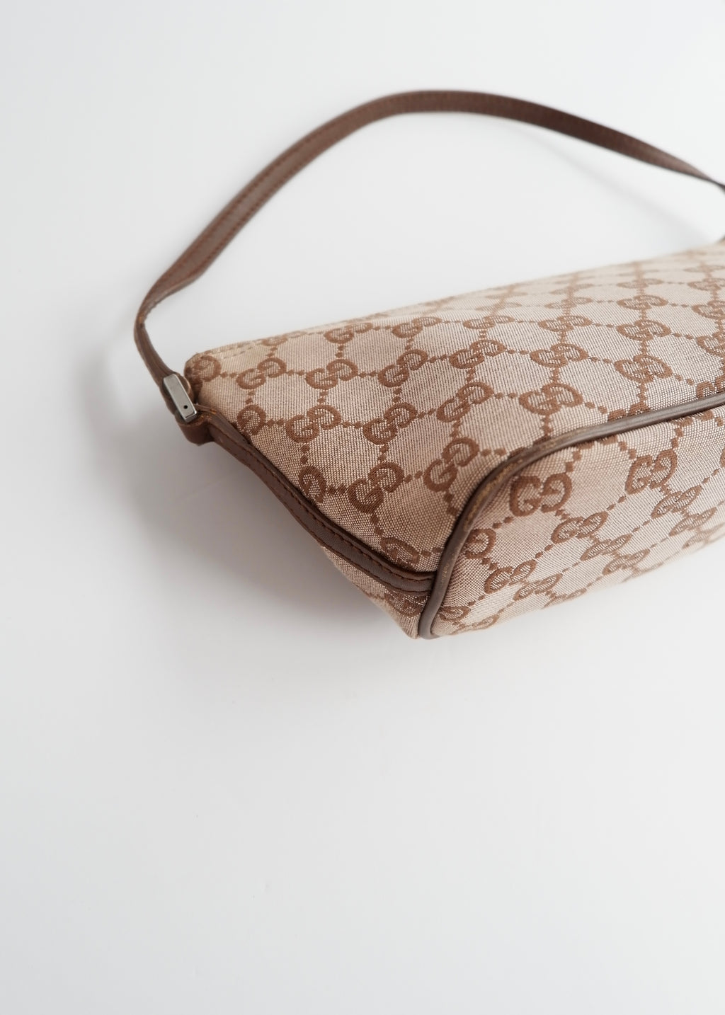 Authentic Preowned Gucci Brown GG Canvas Boat Pochette