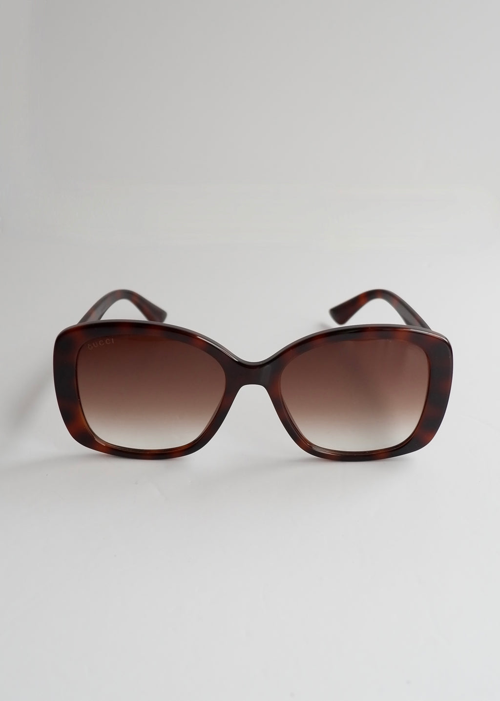 Preowned Gucci GG Logo Brown Oversized Sunglasses