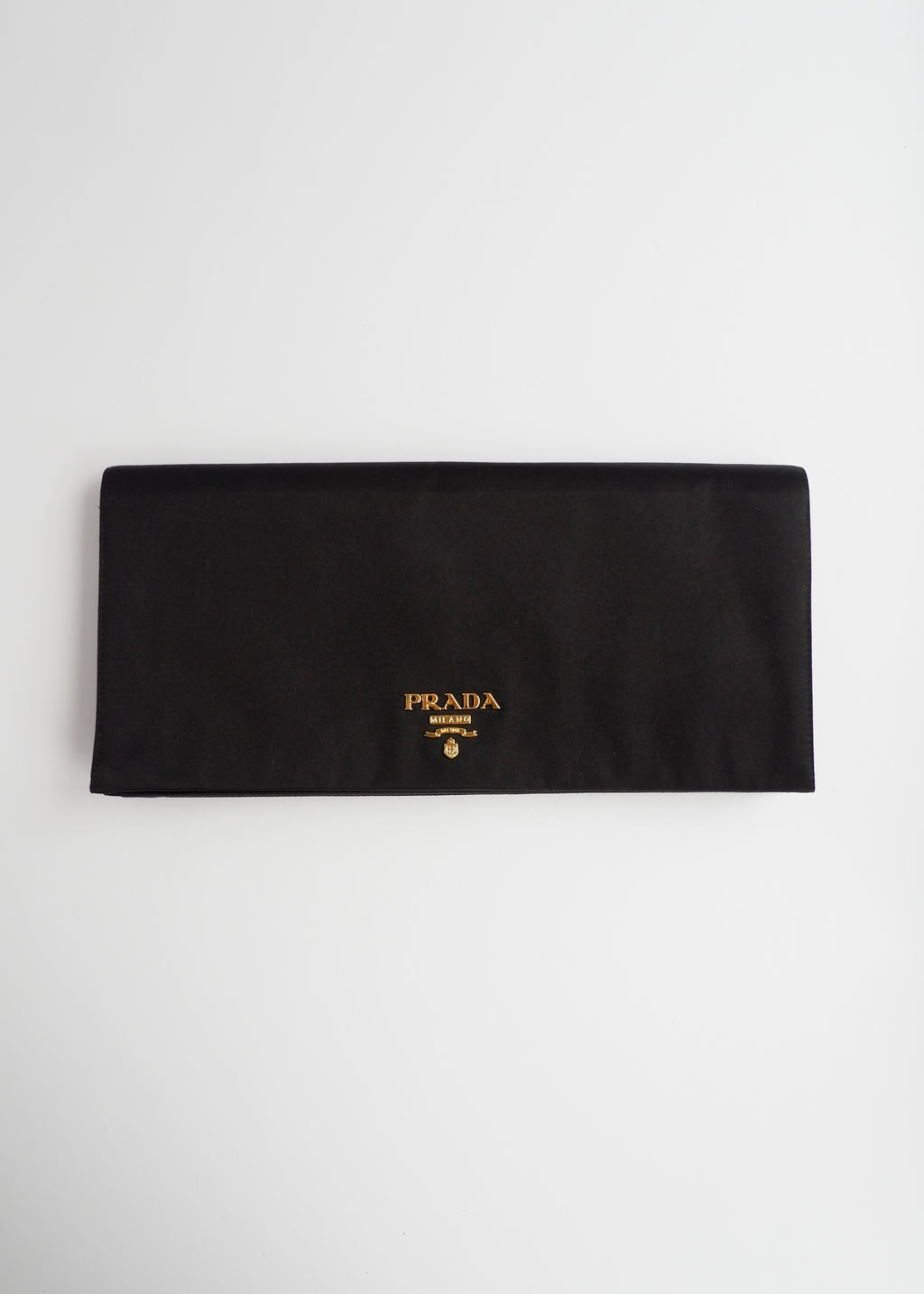 Authentic Preowned Prada Black Satin Clutch