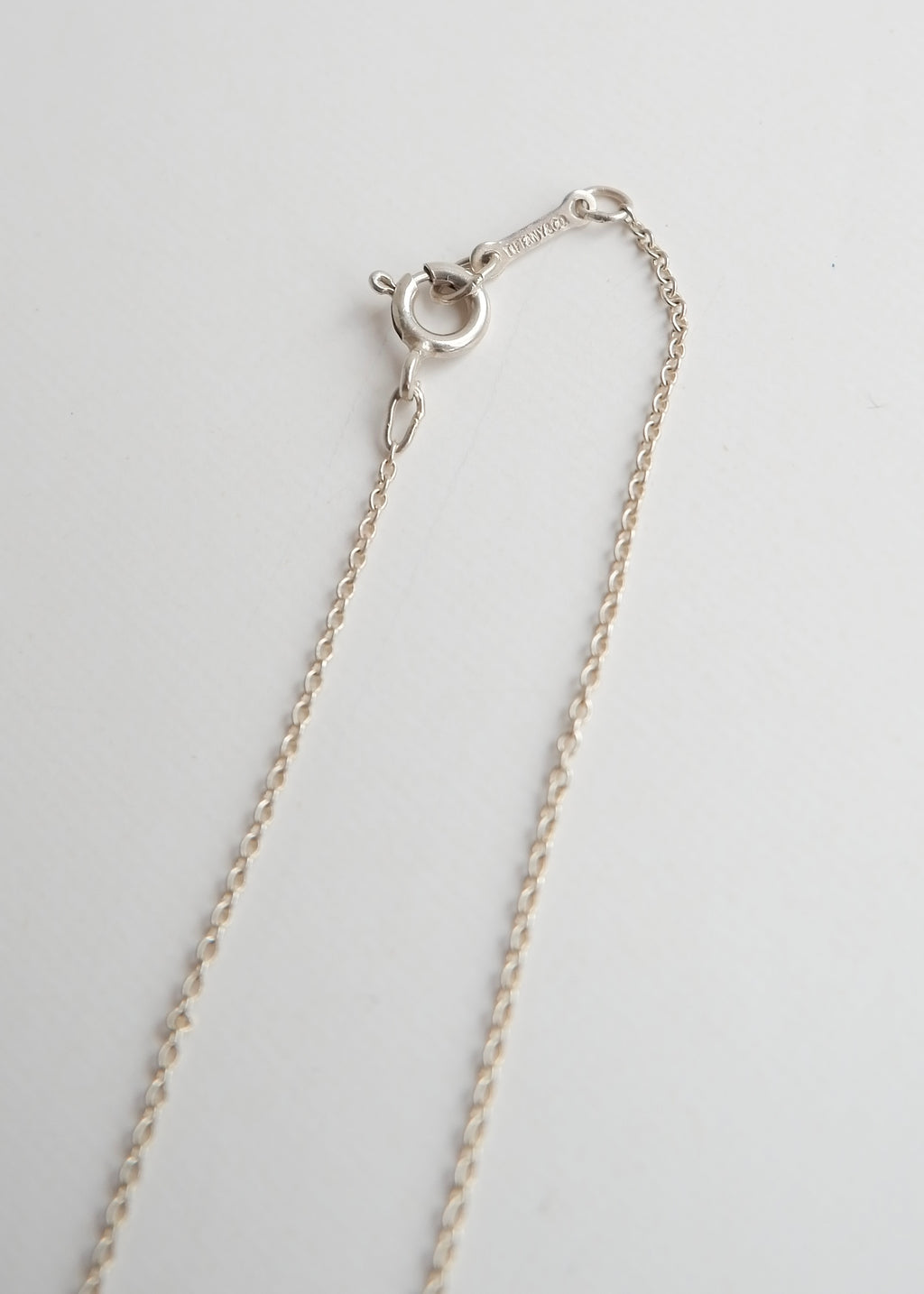 Authentic Preowned Tiffany (925) Silver Large Bean Necklace