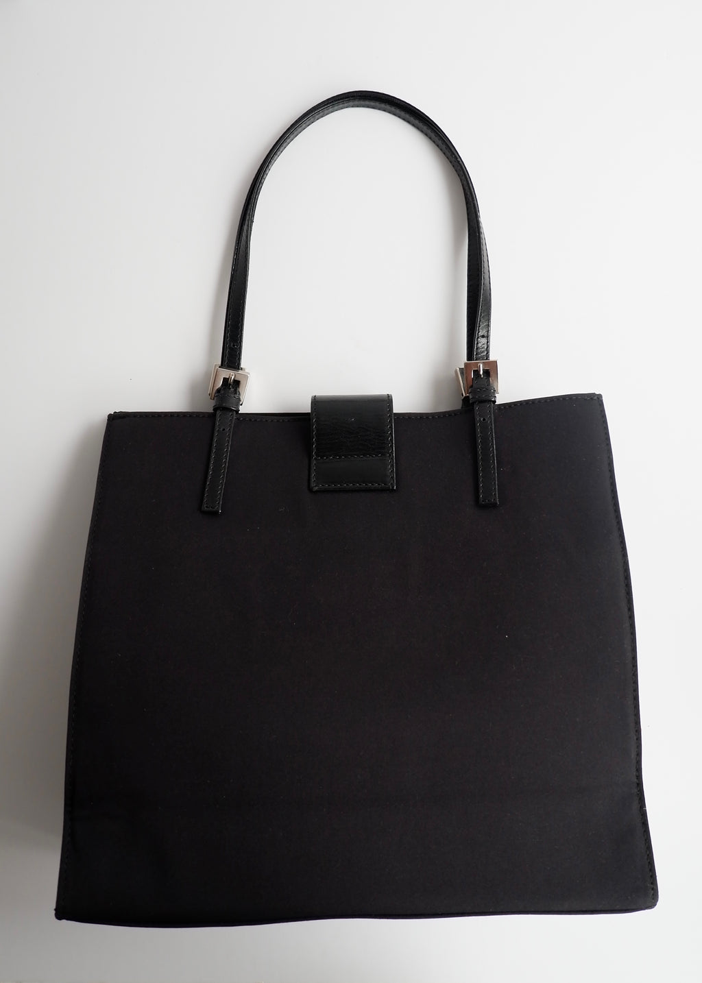Authentic Preowned Fendi Black Fabric FF Logo Shoulder Bag